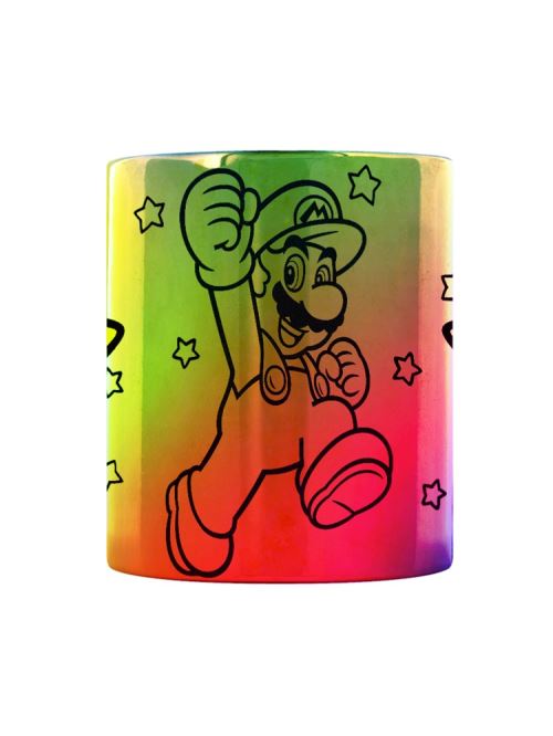 Mug Super Mario Metallic Star Power - Pyramid 315 Ml