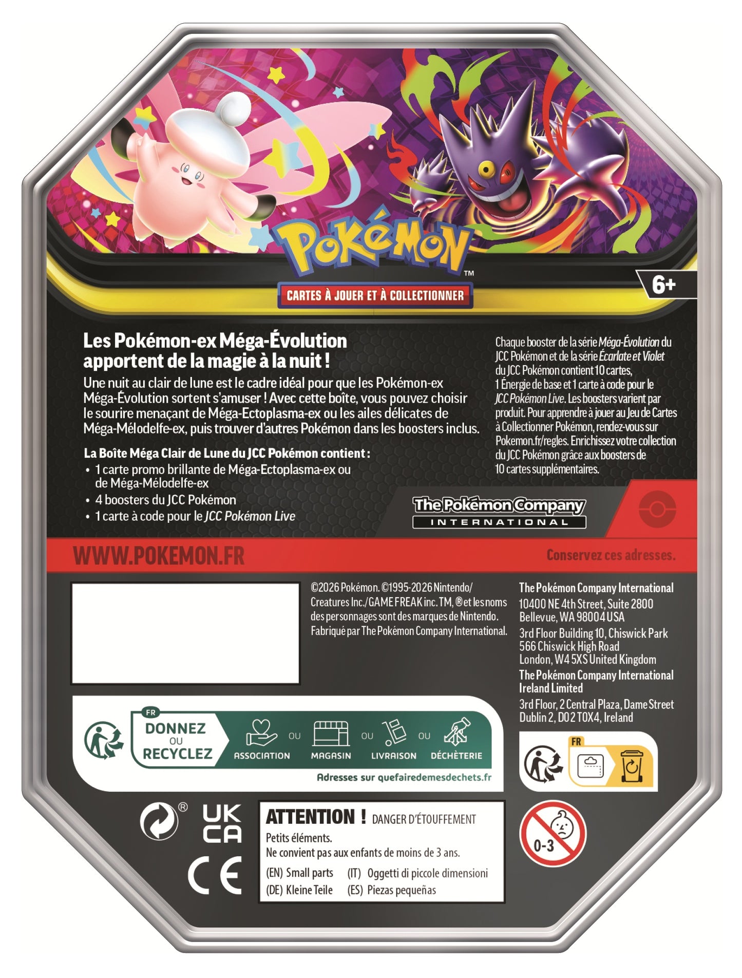 Pokémon JCC : Pokébox Méga Clair de Lune Méga-Ectoplasma EX