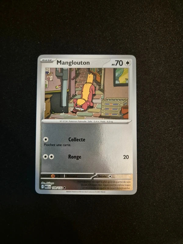Carte Pokémon Manglouton Holo Reverse 109/132 ME01 Méga-Évolution