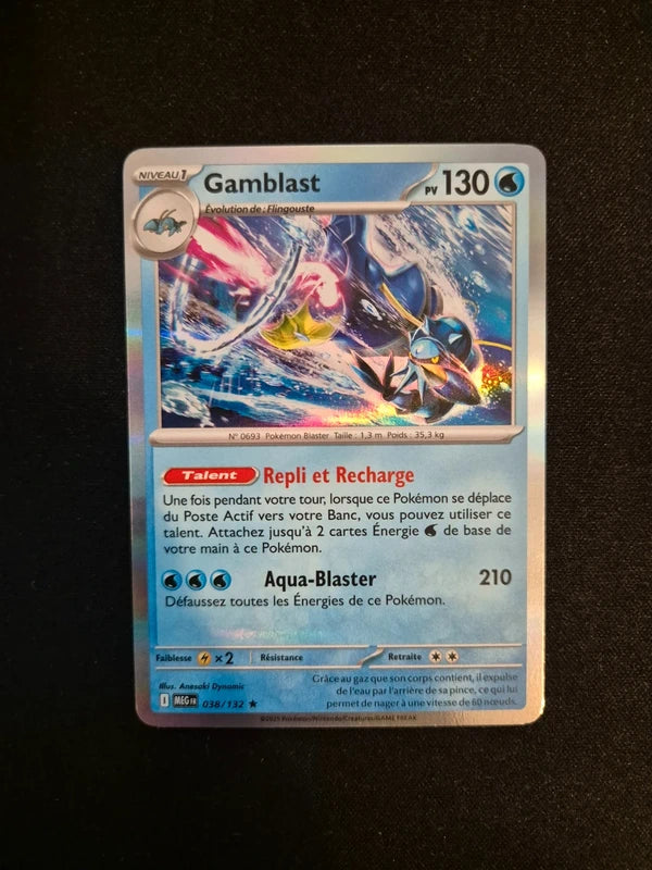 Carte Pokémon Gamblast Holo 038/132 ME01 Méga-Évolution