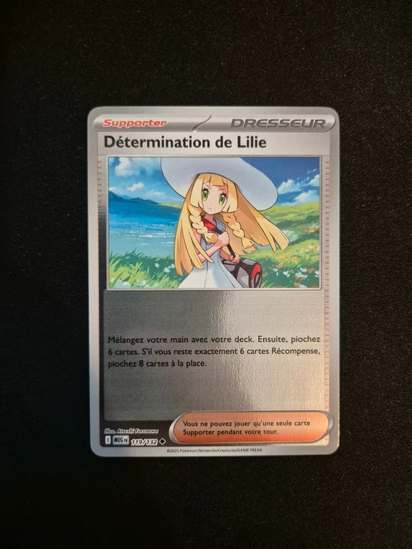 Carte Pokémon Détermination de Lilie Holo Reverse 119/132 ME01 Méga-Évolution