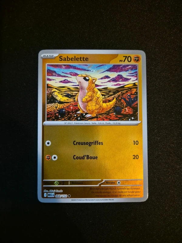 Carte Pokémon Sabelette Holo Reverse 068/132 ME01 Méga-Évolution