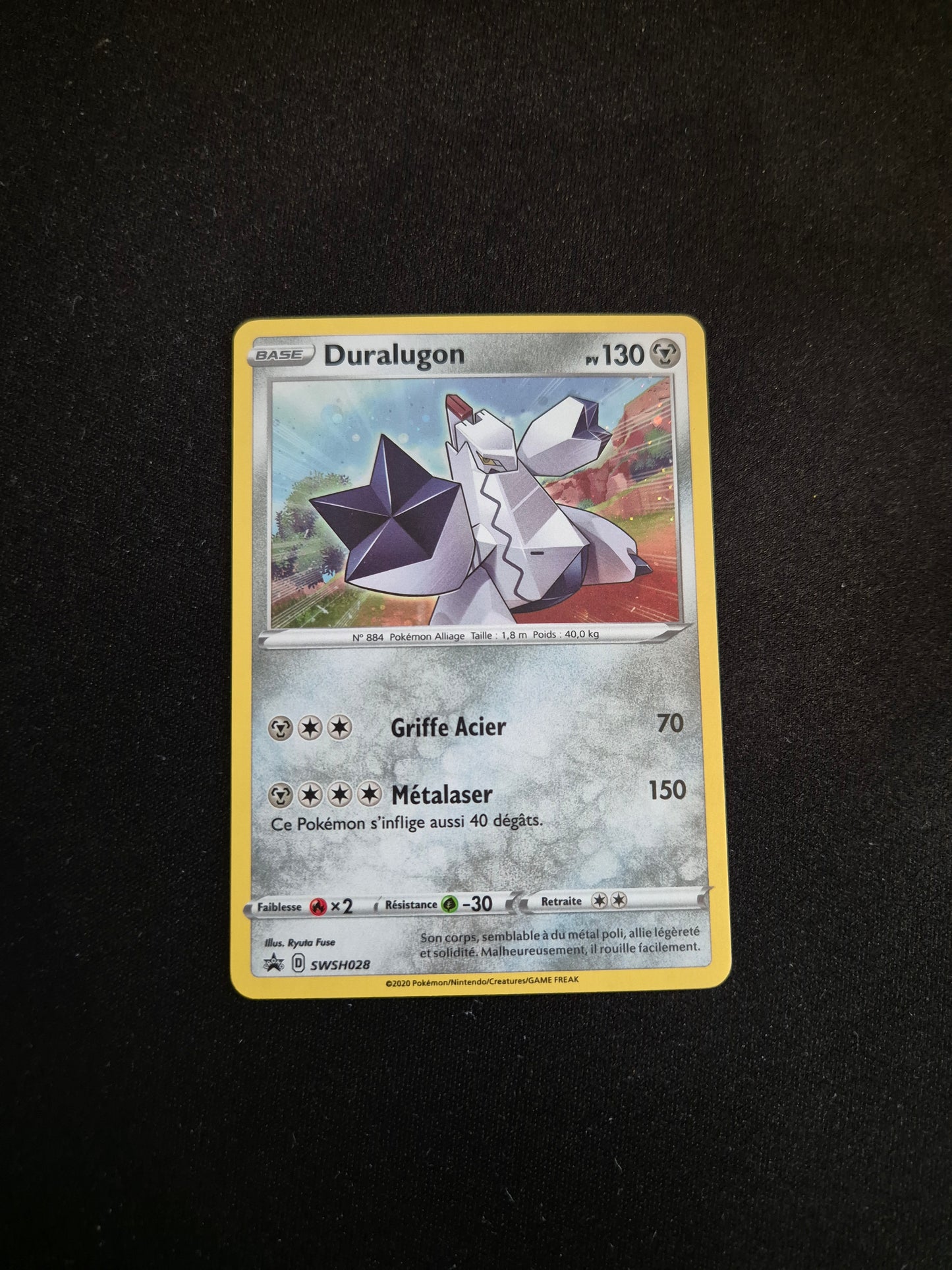 Carte Pokémon Duralugon Holo SWSH028