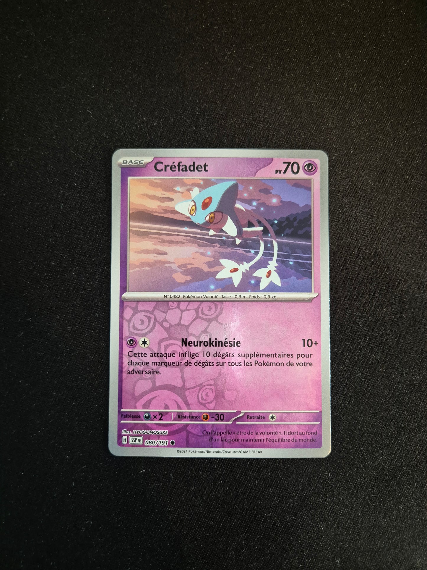 Carte Pokémon Créfadet Reverse 080/191 EV08 Étincelles Déferlantes