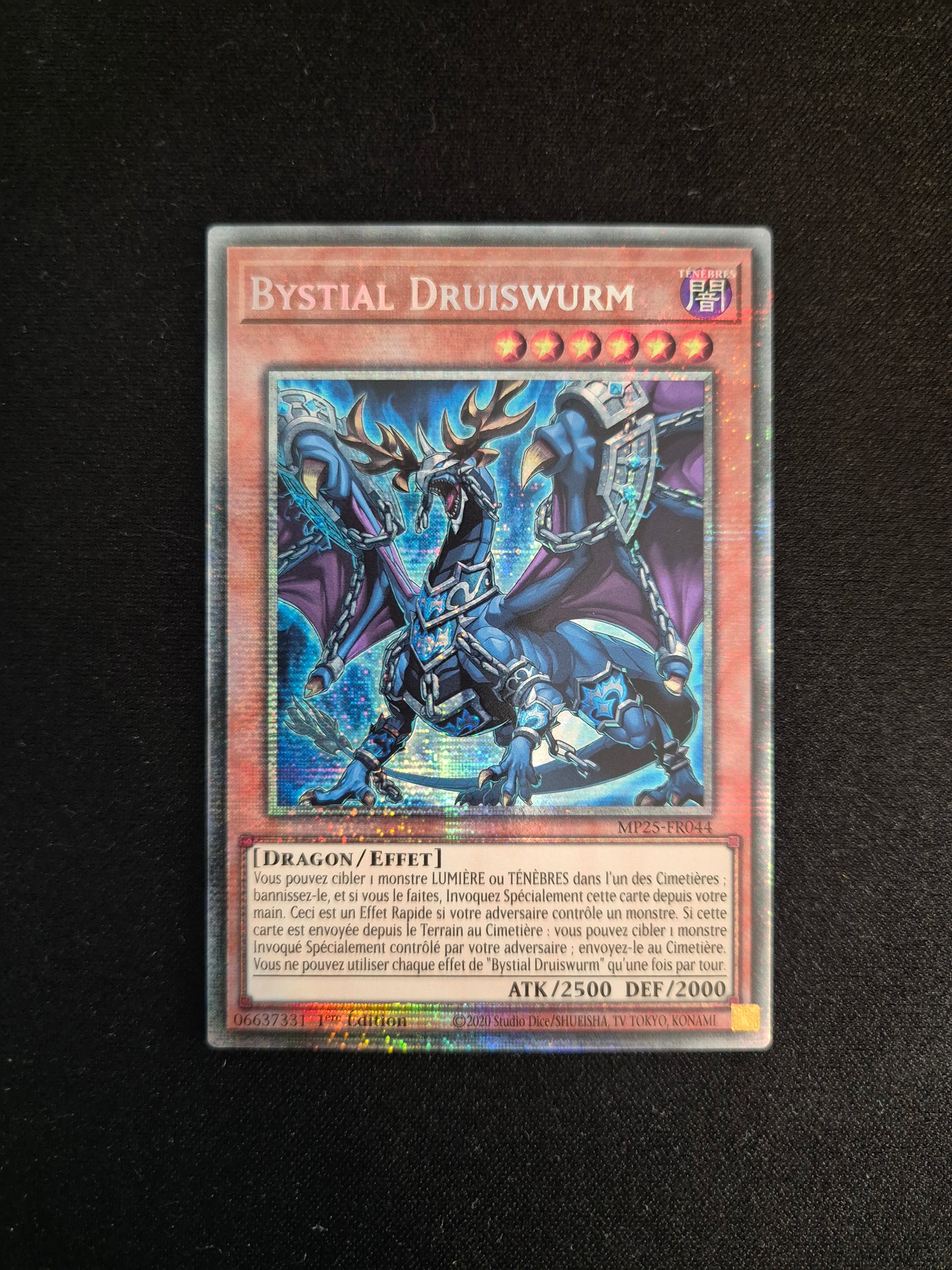 Carte Yu-Gi-Oh! Bystial Druiswurm MP25-FR044 Starlight Rare