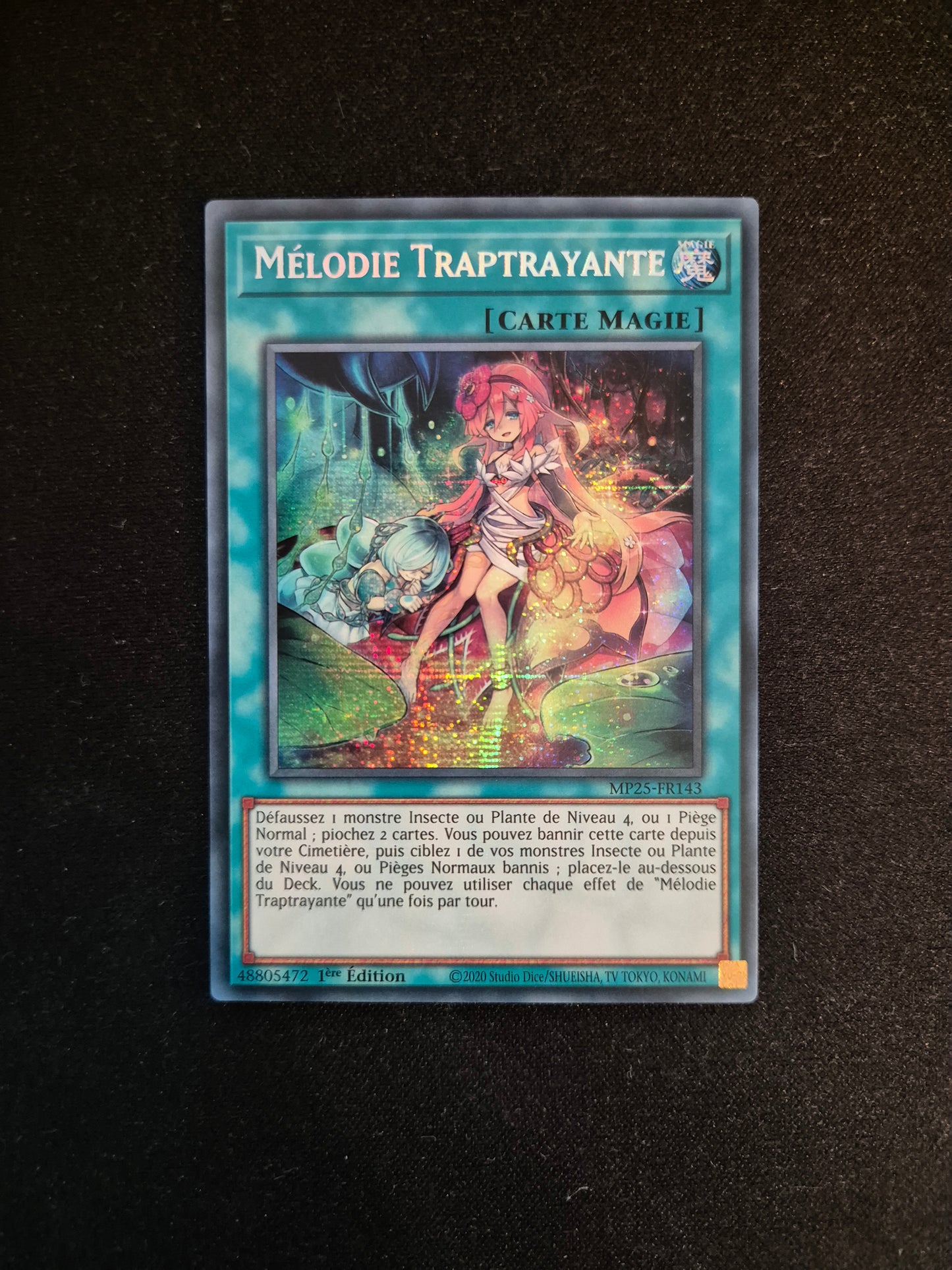 Carte Yu-Gi-Oh! Mélodie Traptrayante MP25-FR143 Prismatique Secret Rare