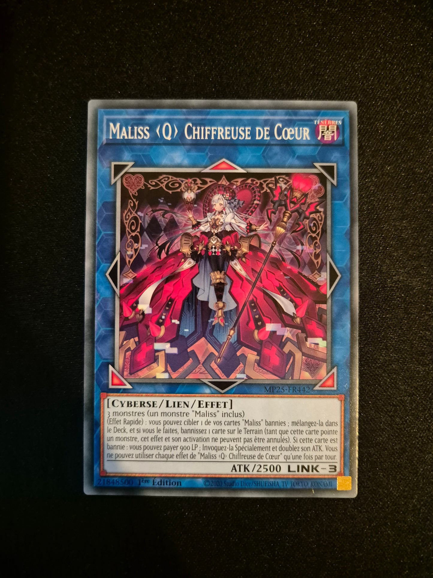 Carte Yu-Gi-Oh! Maliss Q Chiffreuse de Coeur MP25-FR442