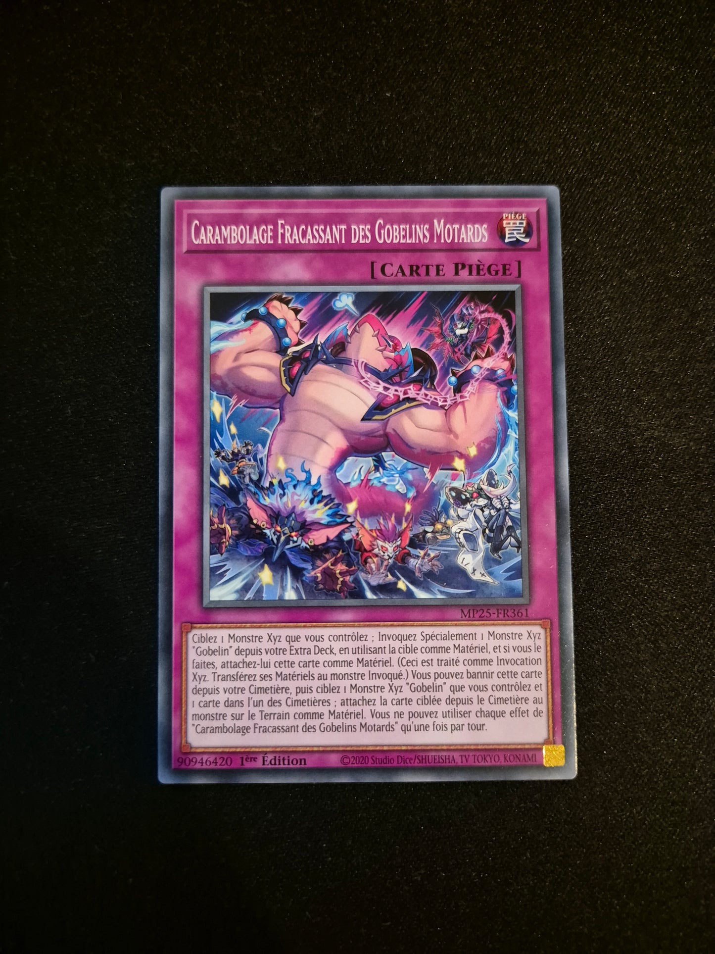 Carte Yu-Gi-Oh! Carambolage Fracassant des Gobelins Motards MP25-FR361