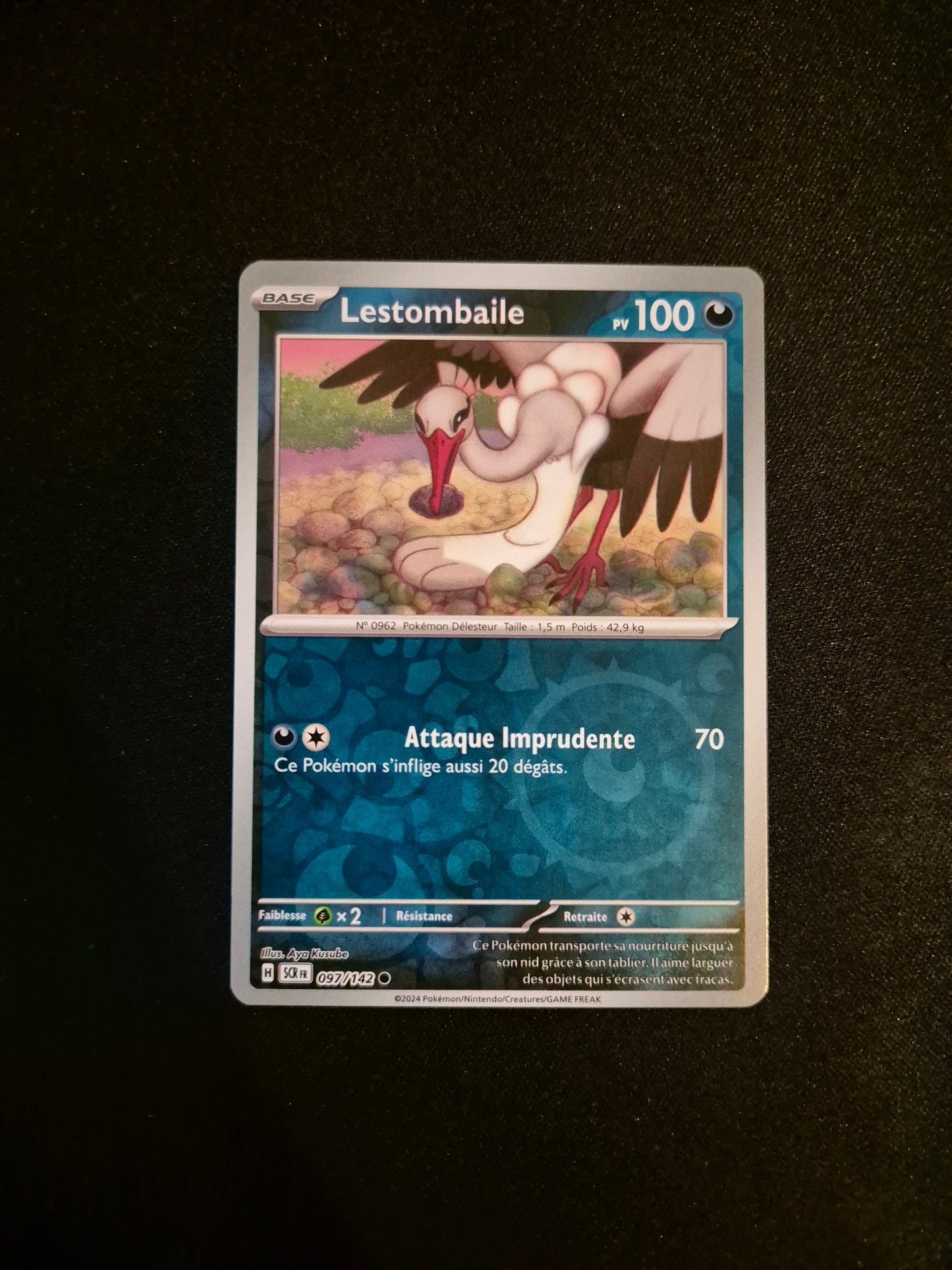 Carte Pokémon Lestombaile Reverse 097/142 SCR EV07 Couronne Stellaire