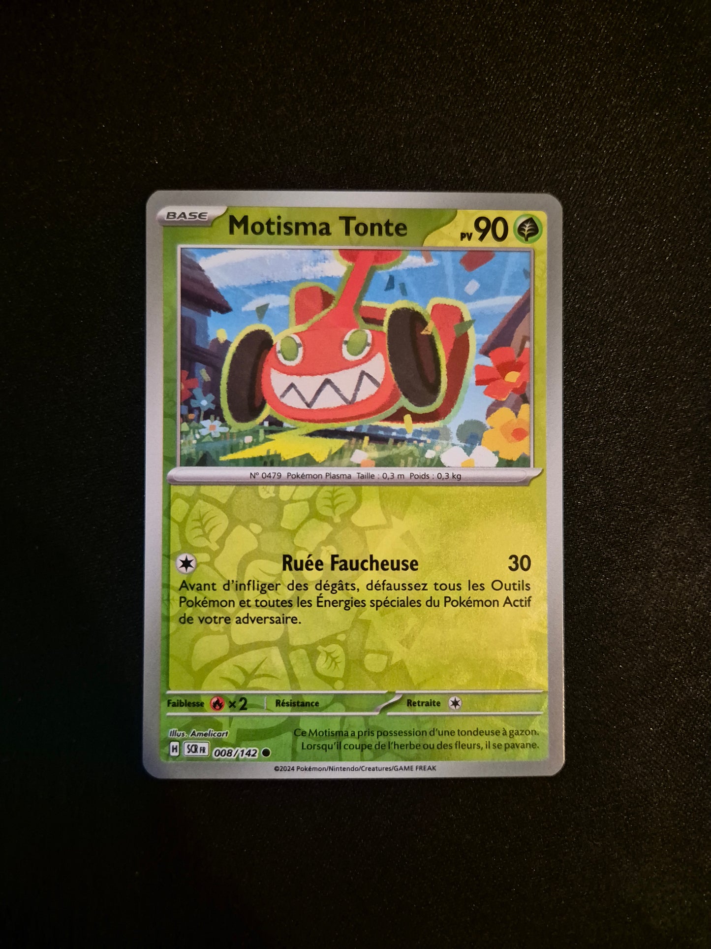 Carte Pokémon Motisma Tonte Reverse 008/142 SCR EV07 Couronne Stellaire