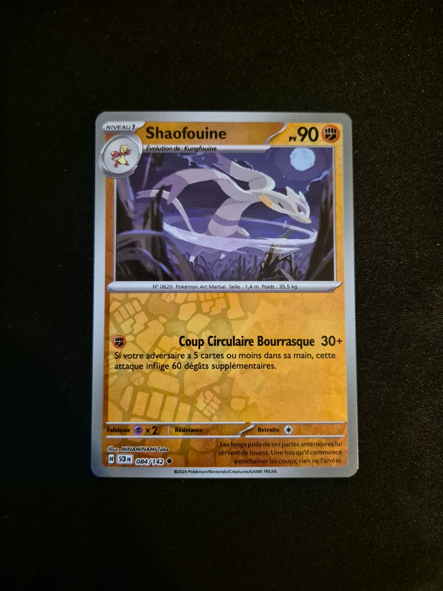 Carte Pokémon Shaofouine Reverse 084/142 SCR EV07 Courrone Stellaire