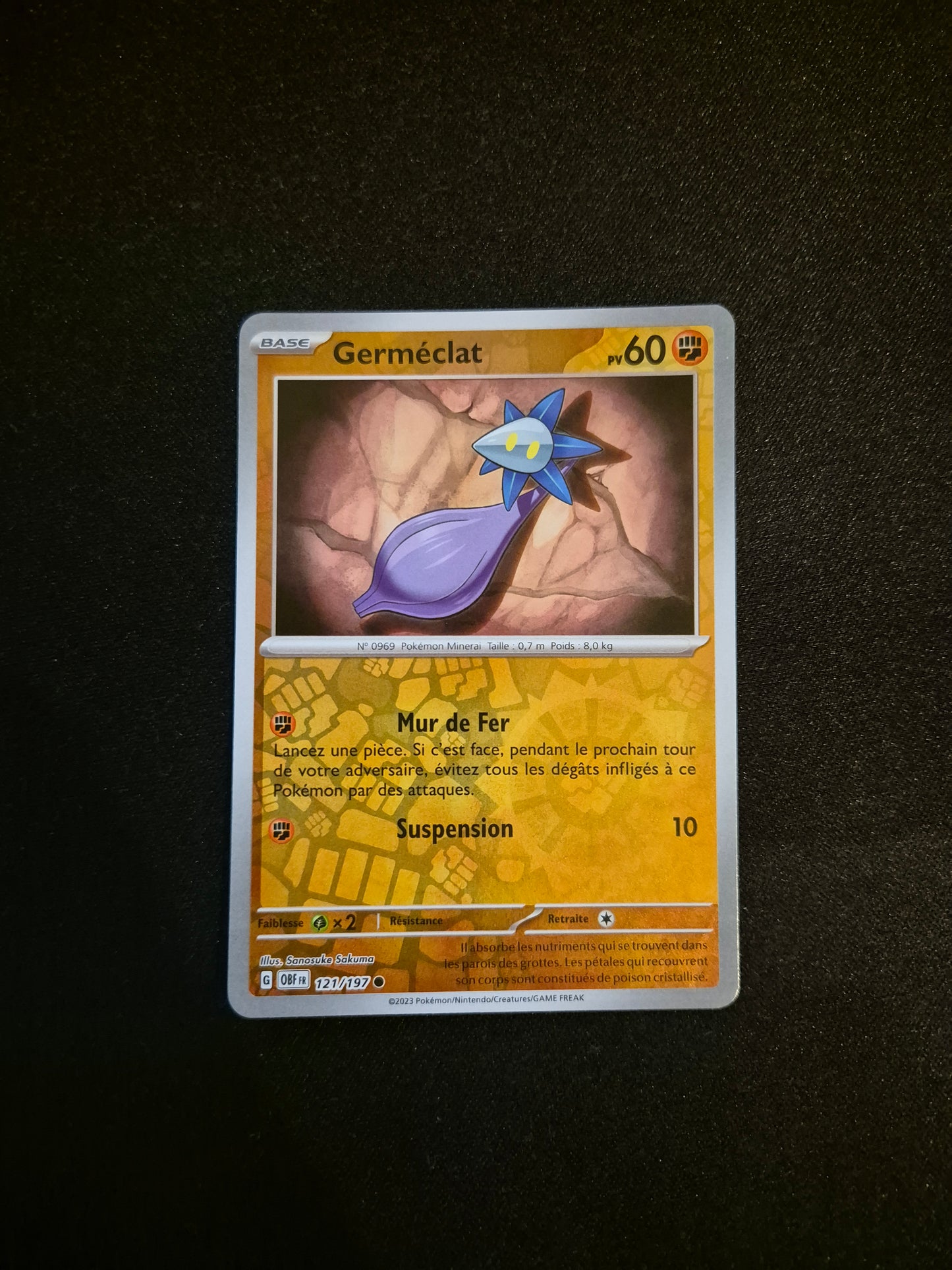 Carte Pokémon Germéclat Reverse 121/197 EV03 Flammes Obsidiennes