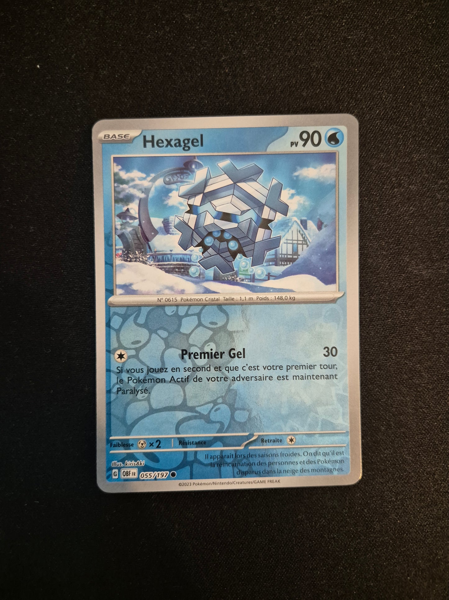 Carte Pokémon Hexagel Reverse 055/197 EV03 Flammes Obsidiennes