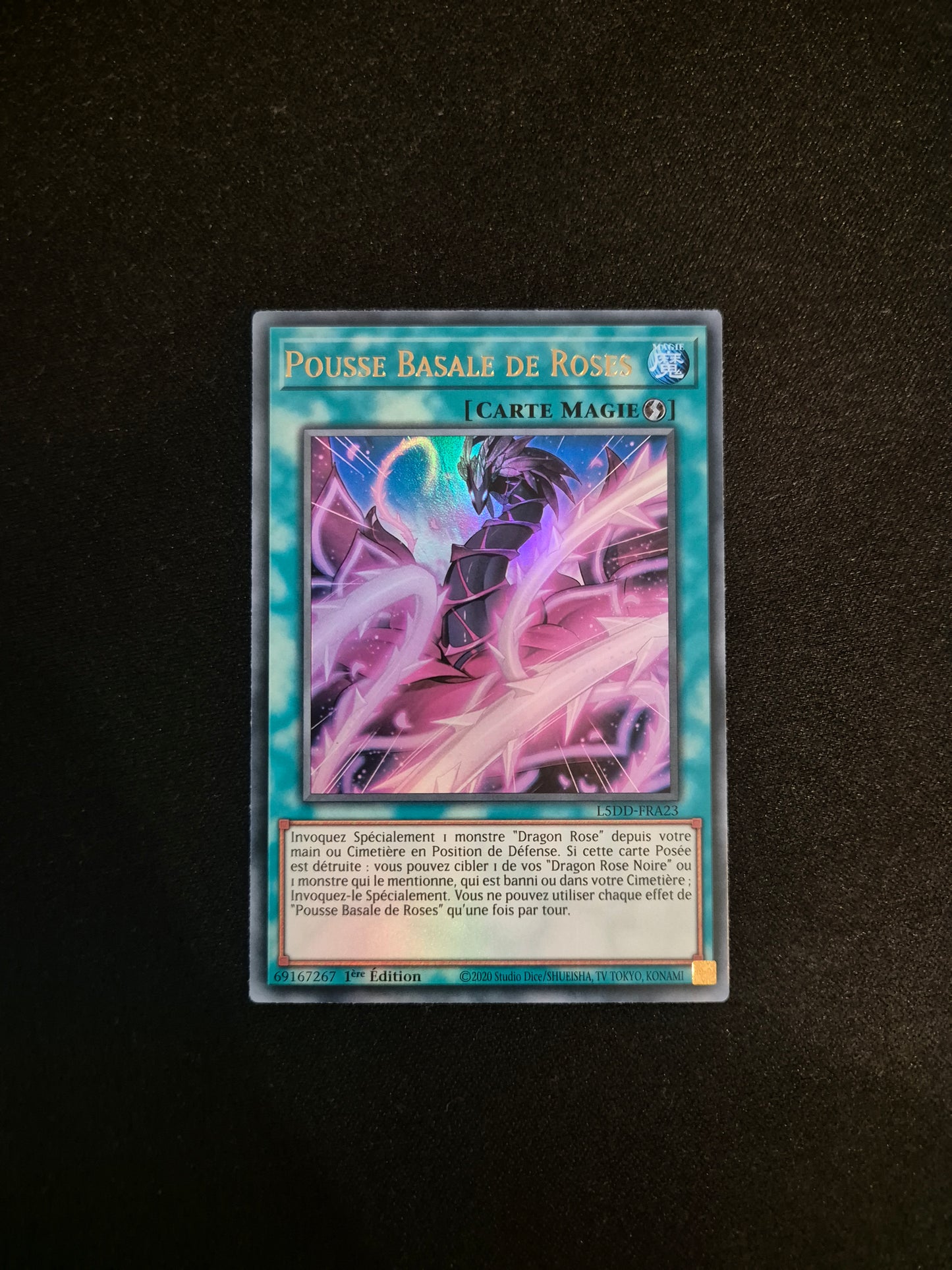 Carte Yu-Gi-Oh! Pousse Basale de Roses Ultra Rare L5DD-FRA23