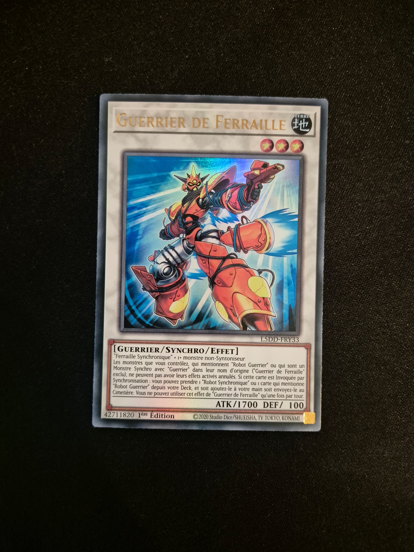 Carte Yu-Gi-Oh! Guerrier de Ferraille Ultra Rare L5DD-FRY33