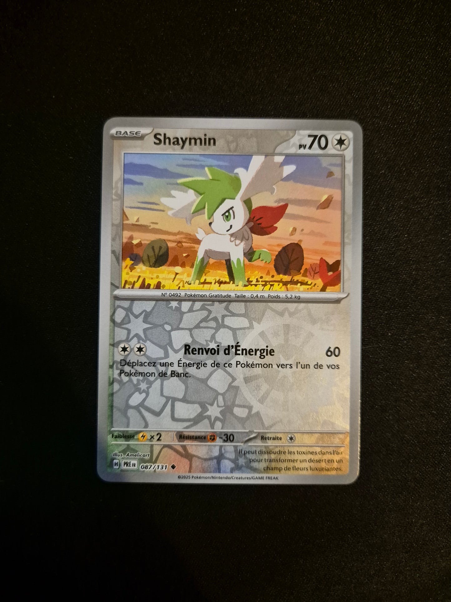 Carte Pokémon Shaymin Reverse 087/131 EV8.5 Évolutions Prismatiques