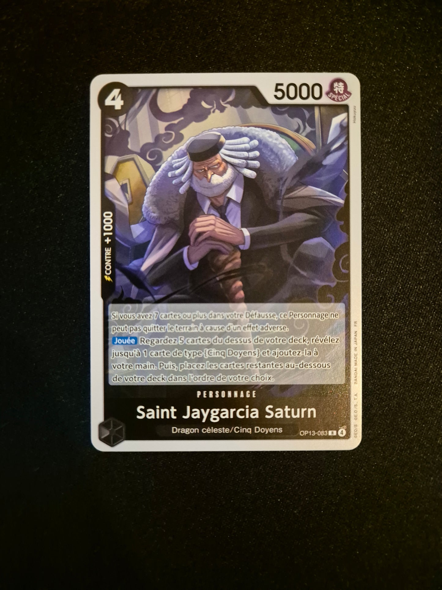 Carte One Piece OP13-083 R Saint Jaygarcia Saturn Foil