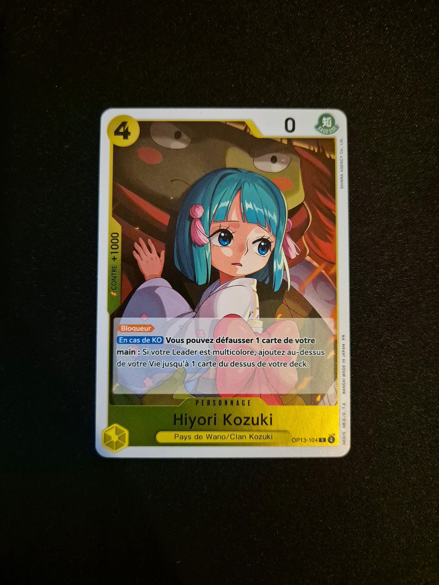 Carte One Piece OP13-104 R Hiyori Kozuki Foil