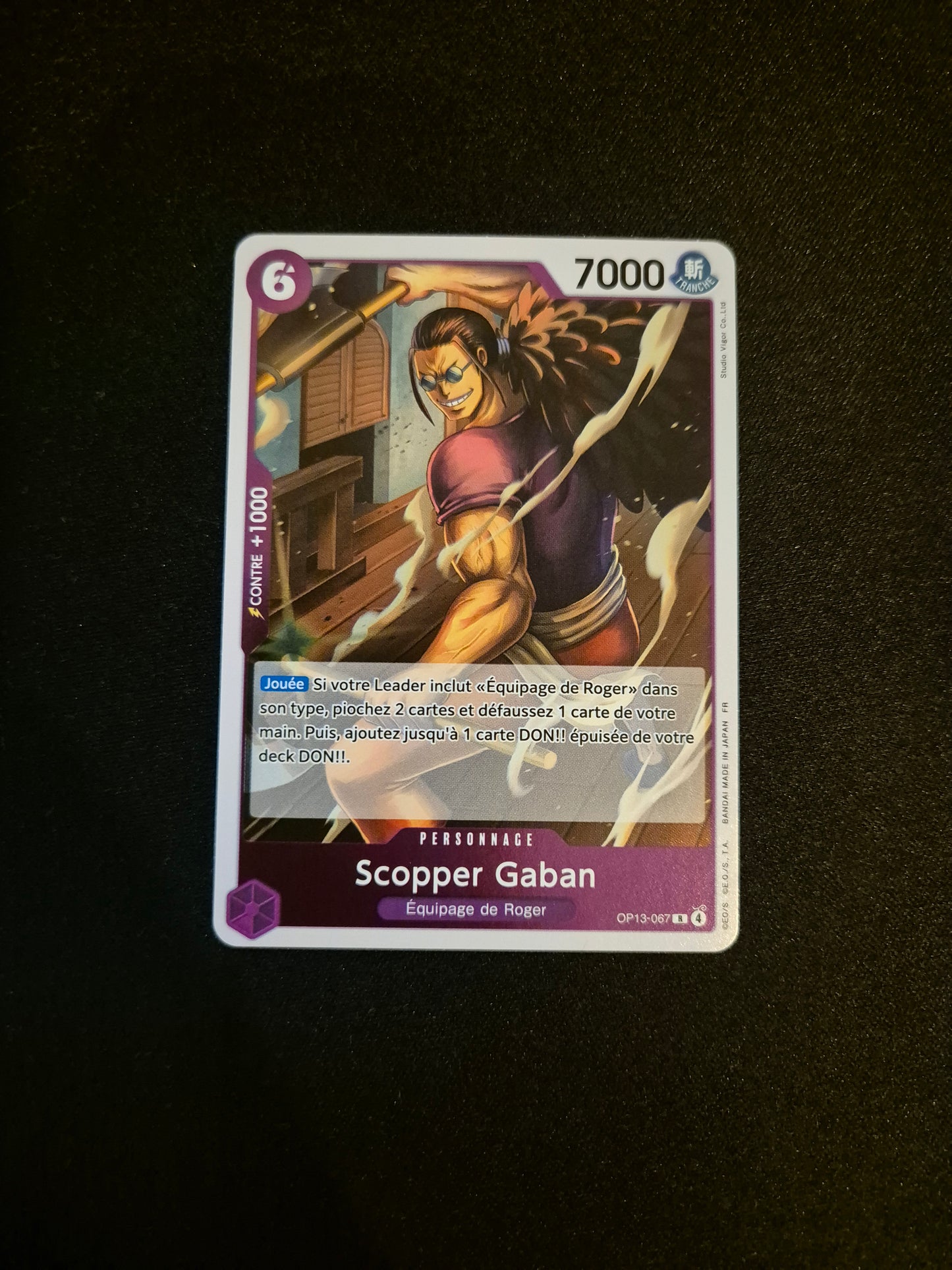 Carte One Piece OP13-067 R Scopper Gaban Foil