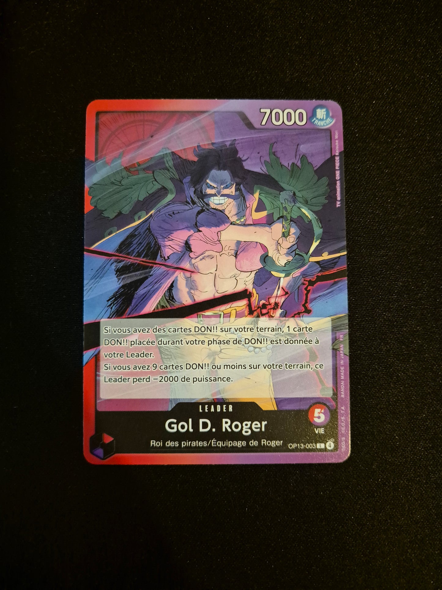 Carte One Piece OP13-003 L Gol D. Roger