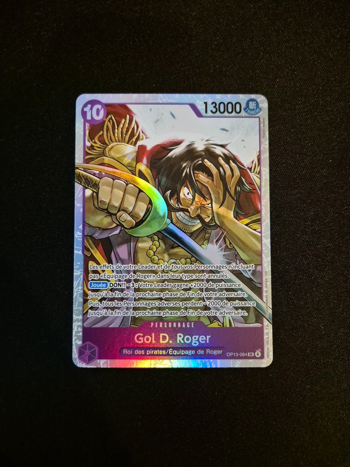 Carte One Piece OP13-064 SR Gol D. Roger