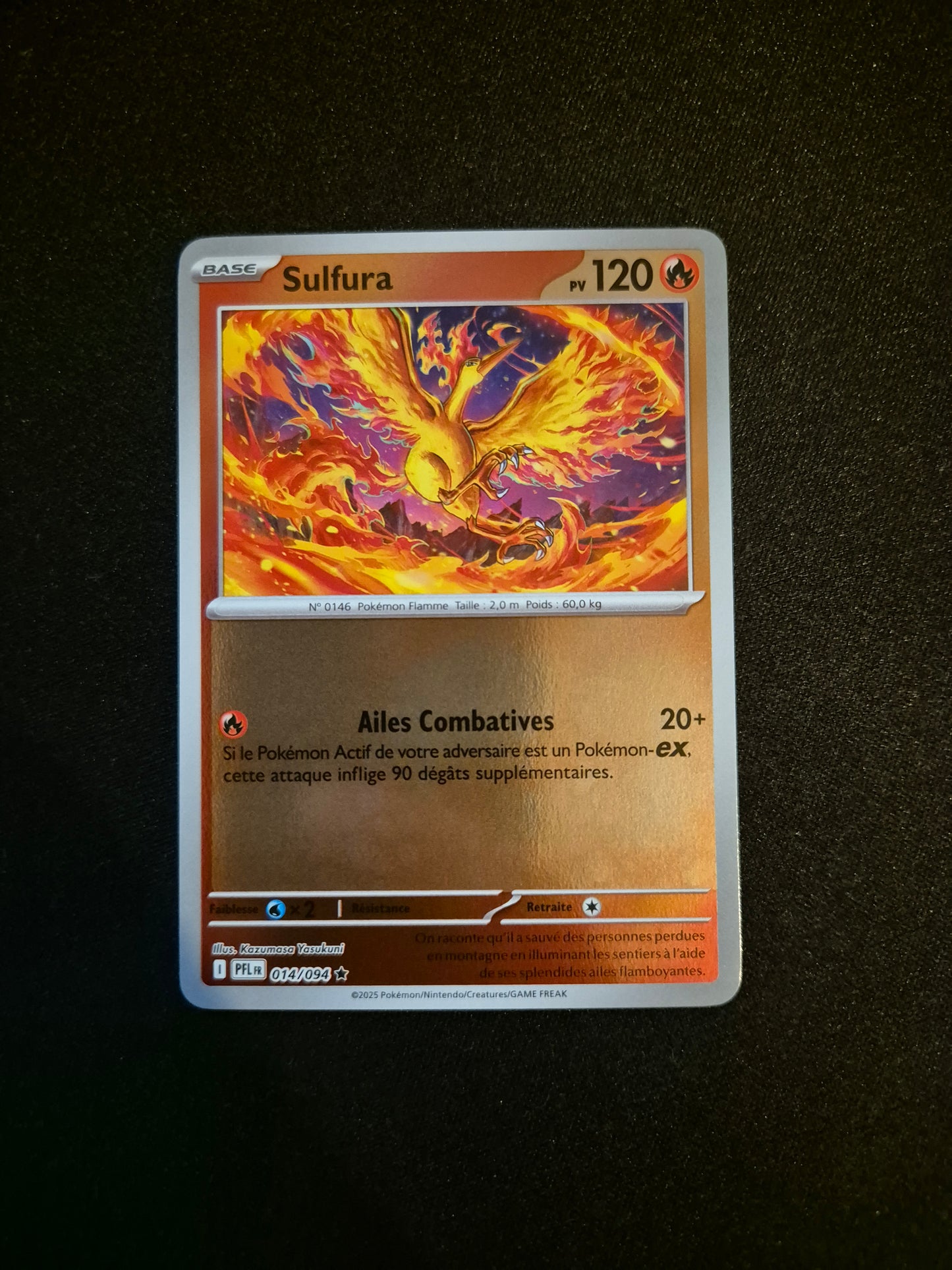 Carte Pokémon Sulfura Reverse 014/094 ME02 Flammes Fantasmagoriques