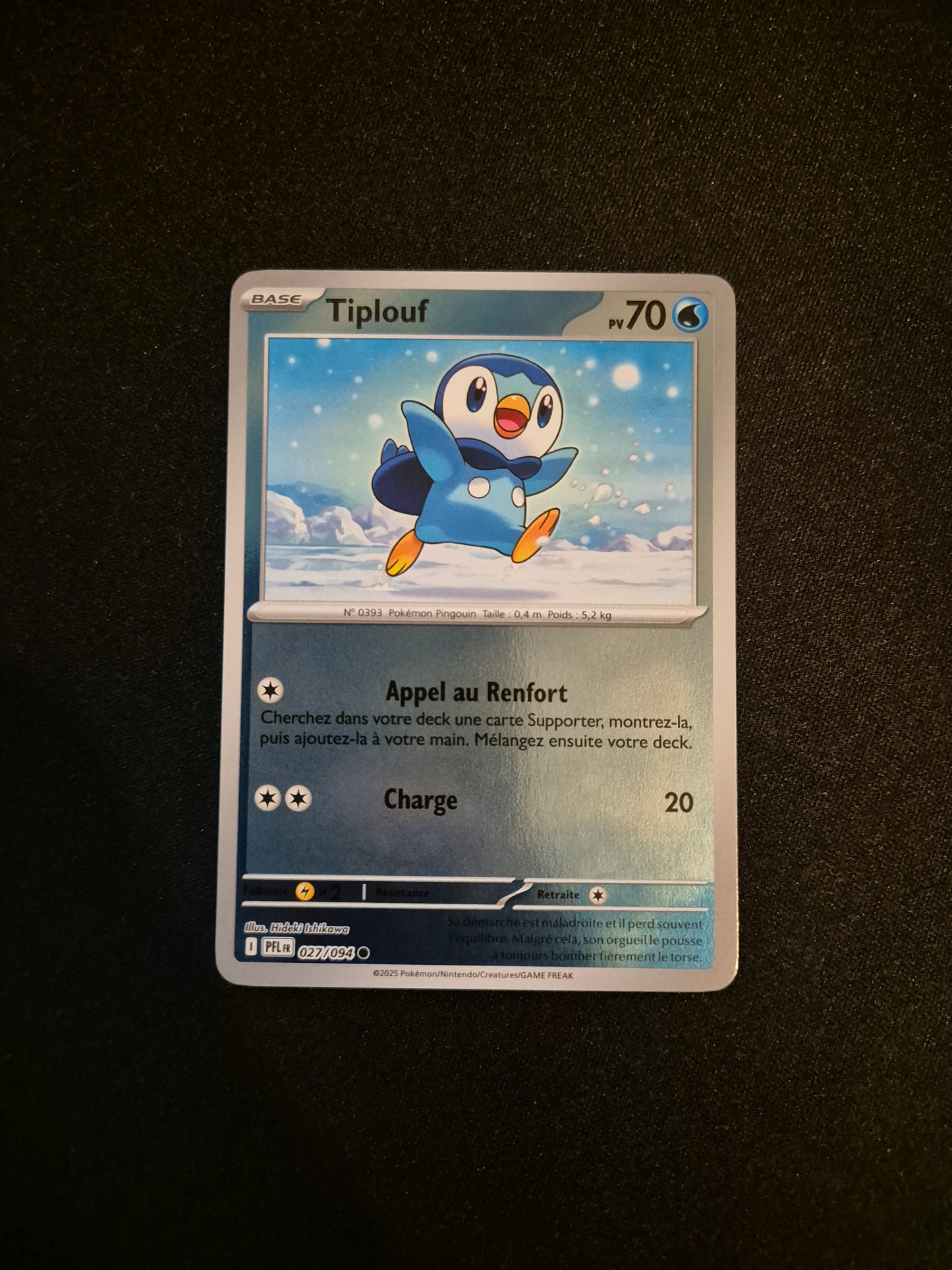 Carte Pokémon Tiplouf Reverse 027/094 ME02 Flammes Fantasmagoriques