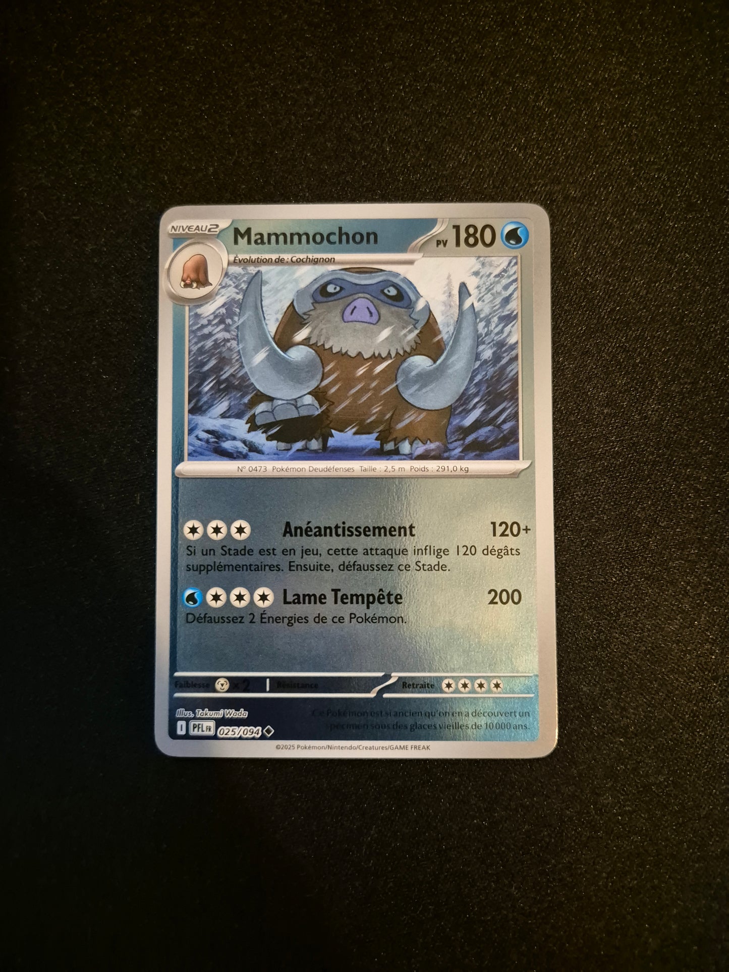 Carte Pokémon Mammochon Reverse 025/094 ME02 Flammes Fantasmagoriques