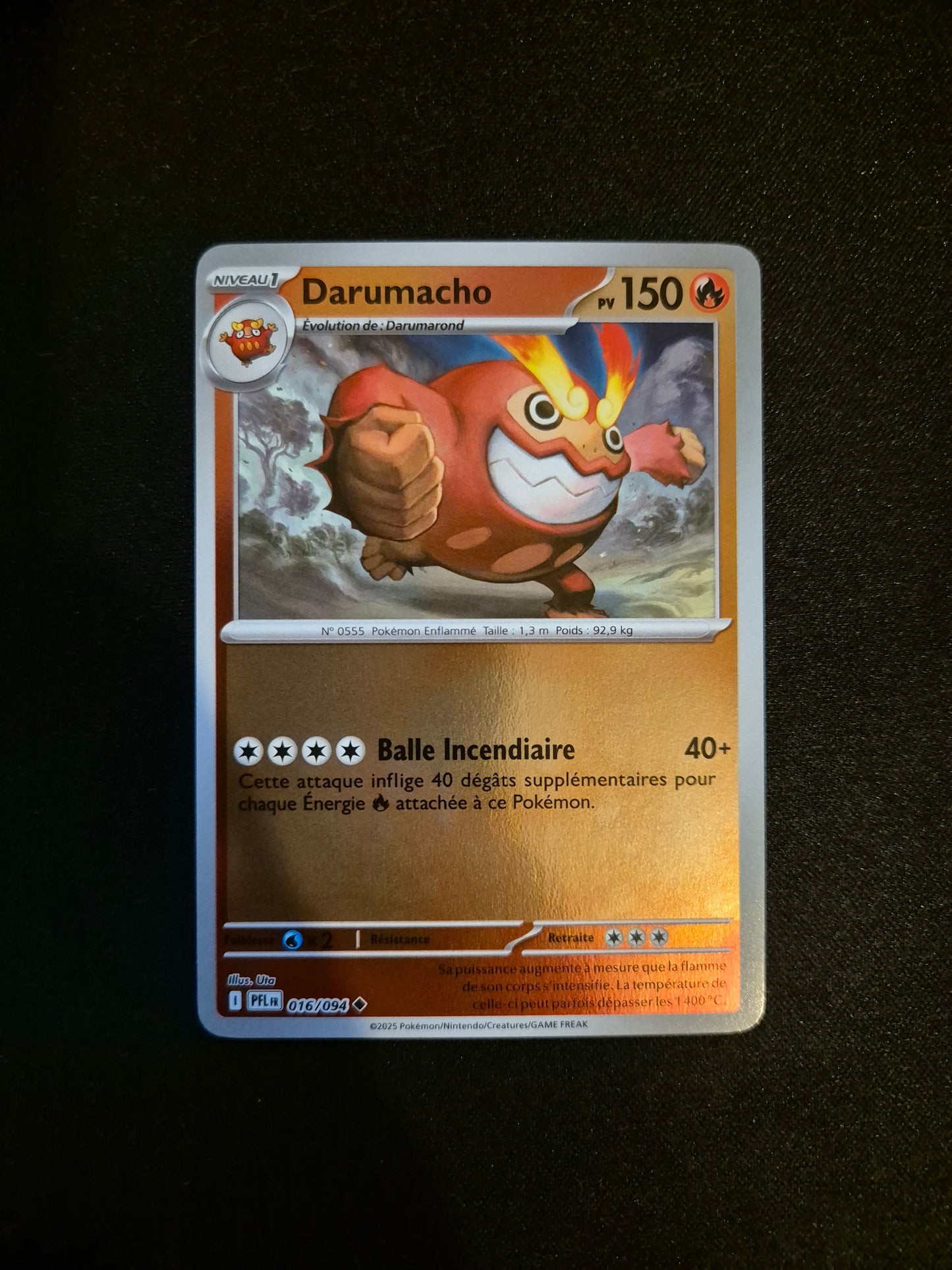 Carte Pokémon Darumacho Reverse 016/094 ME02 Flammes Fantasmagoriques