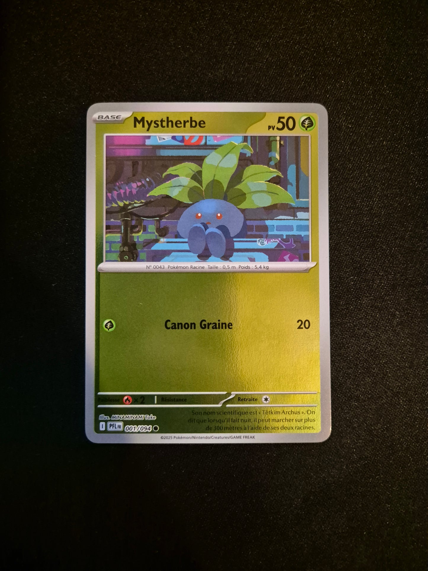 Carte Pokémon Mystherbe Reverse 001/094 ME02 Flammes Fantasmagoriques