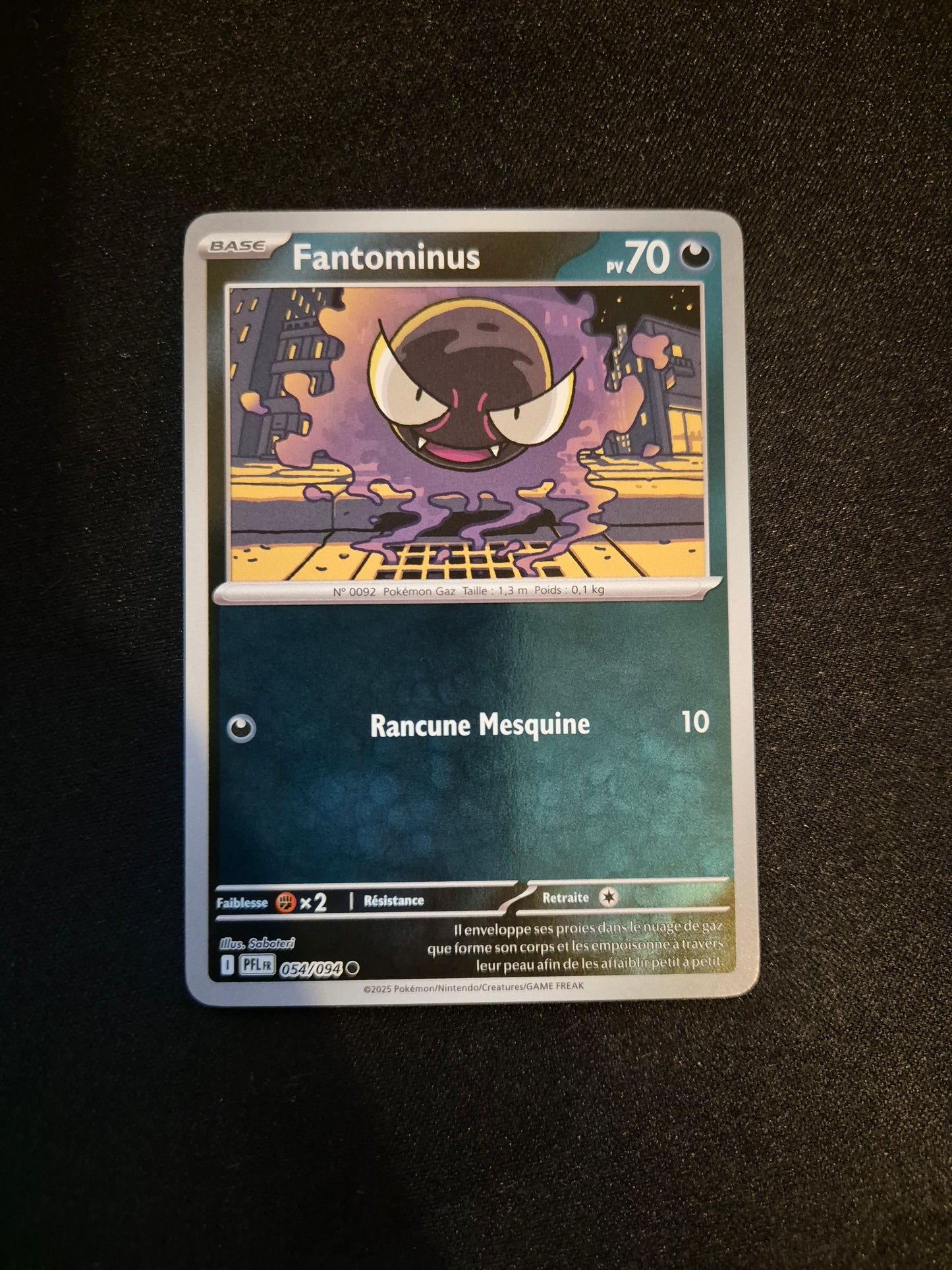 Carte Pokémon Fantominus Reverse 054/094 ME02 Flammes Fantasmagoriques