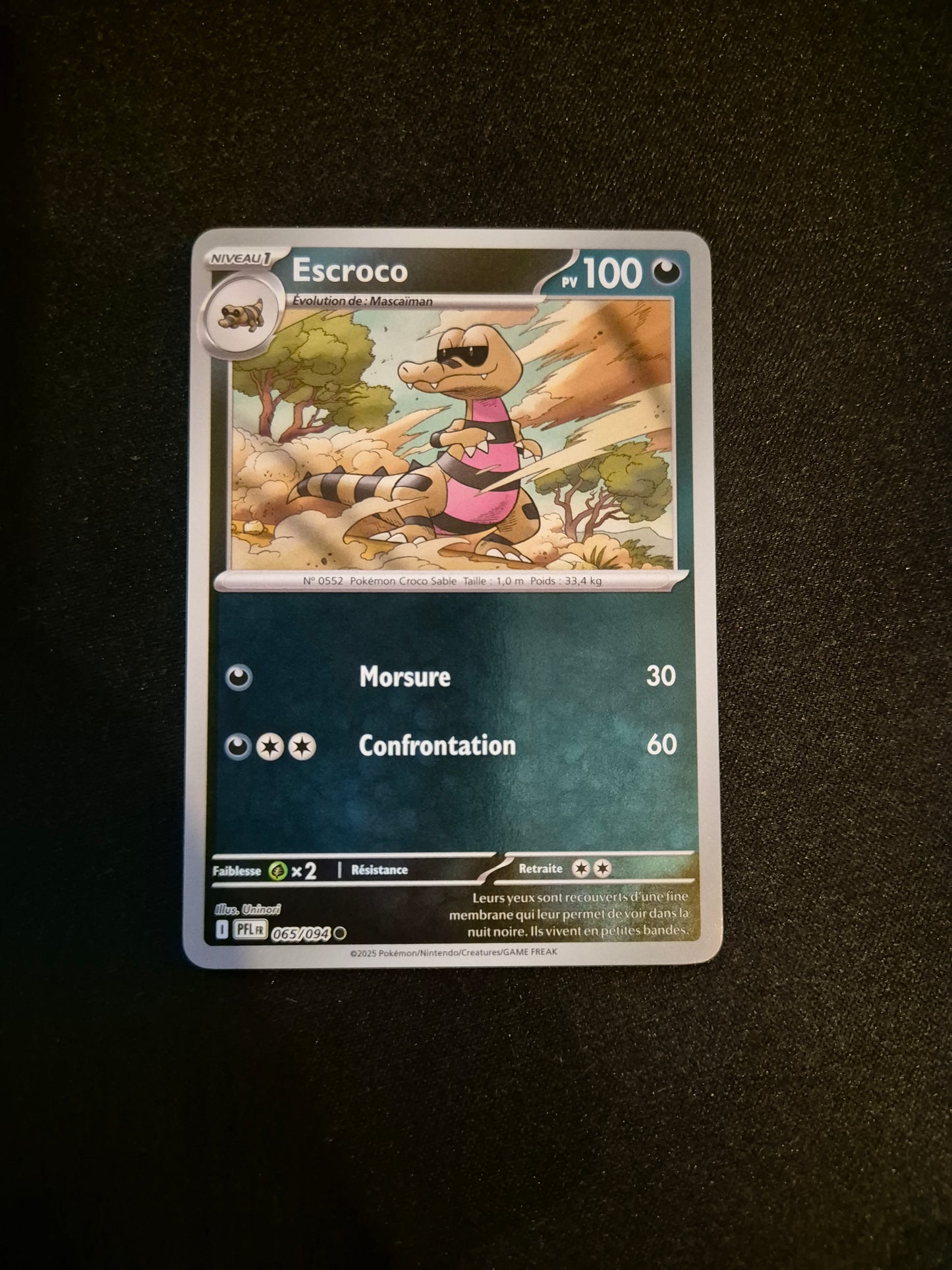 Carte Pokémon Escroco Reverse 065/094 ME02 Flammes Fantasmagoriques