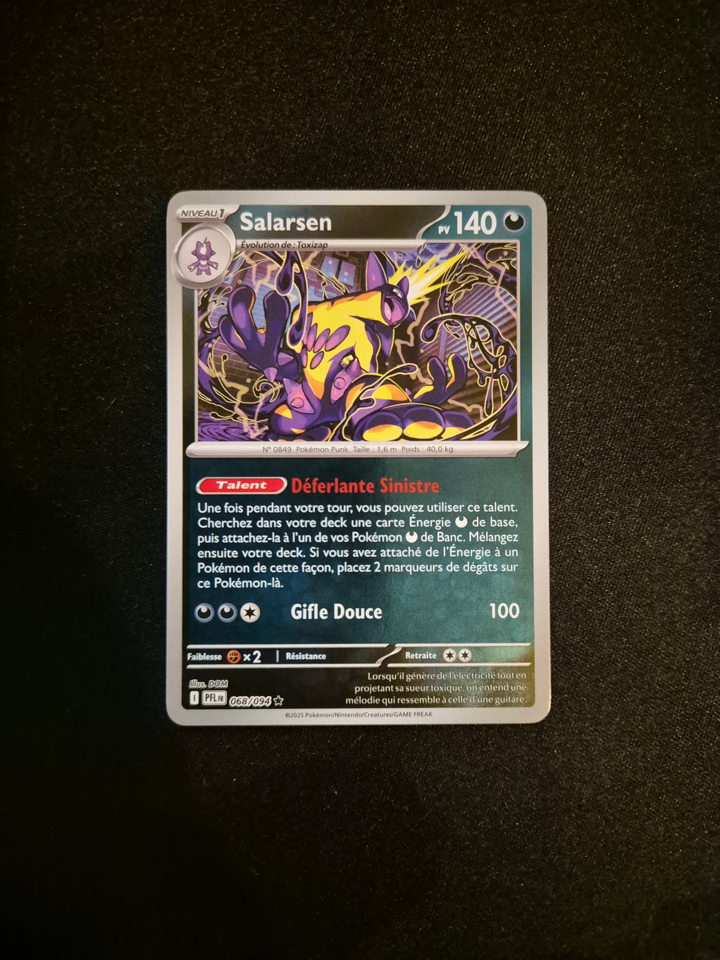 Carte Pokémon Salarsen Reverse 068/094 ME02 Flammes Fantasmagoriques