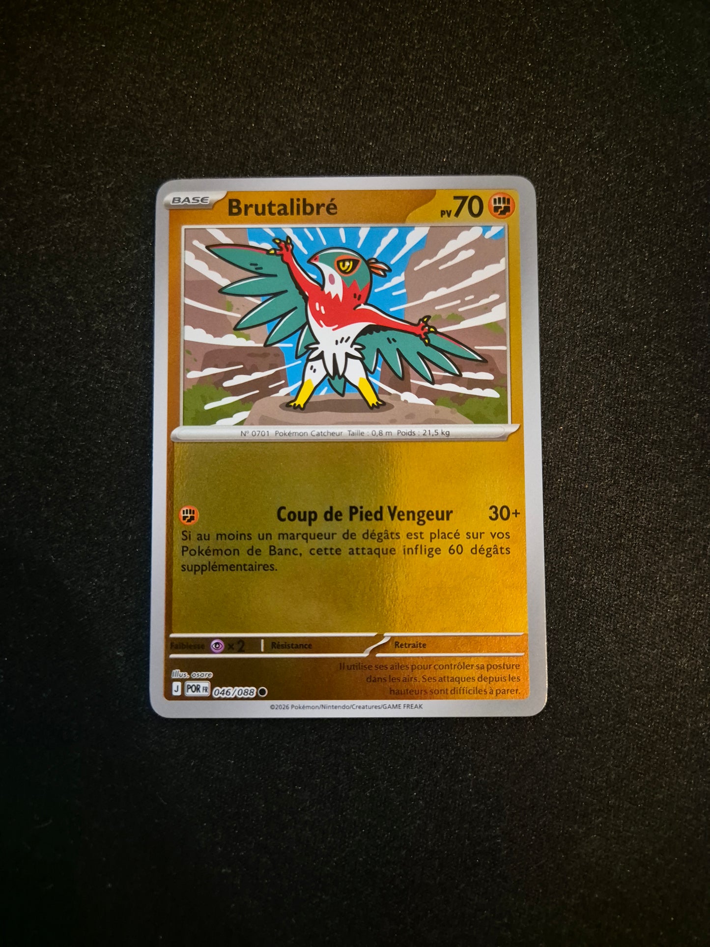 Carte Pokémon Brutalibré Reverse 046/088 ME03 Equilibre Parfait