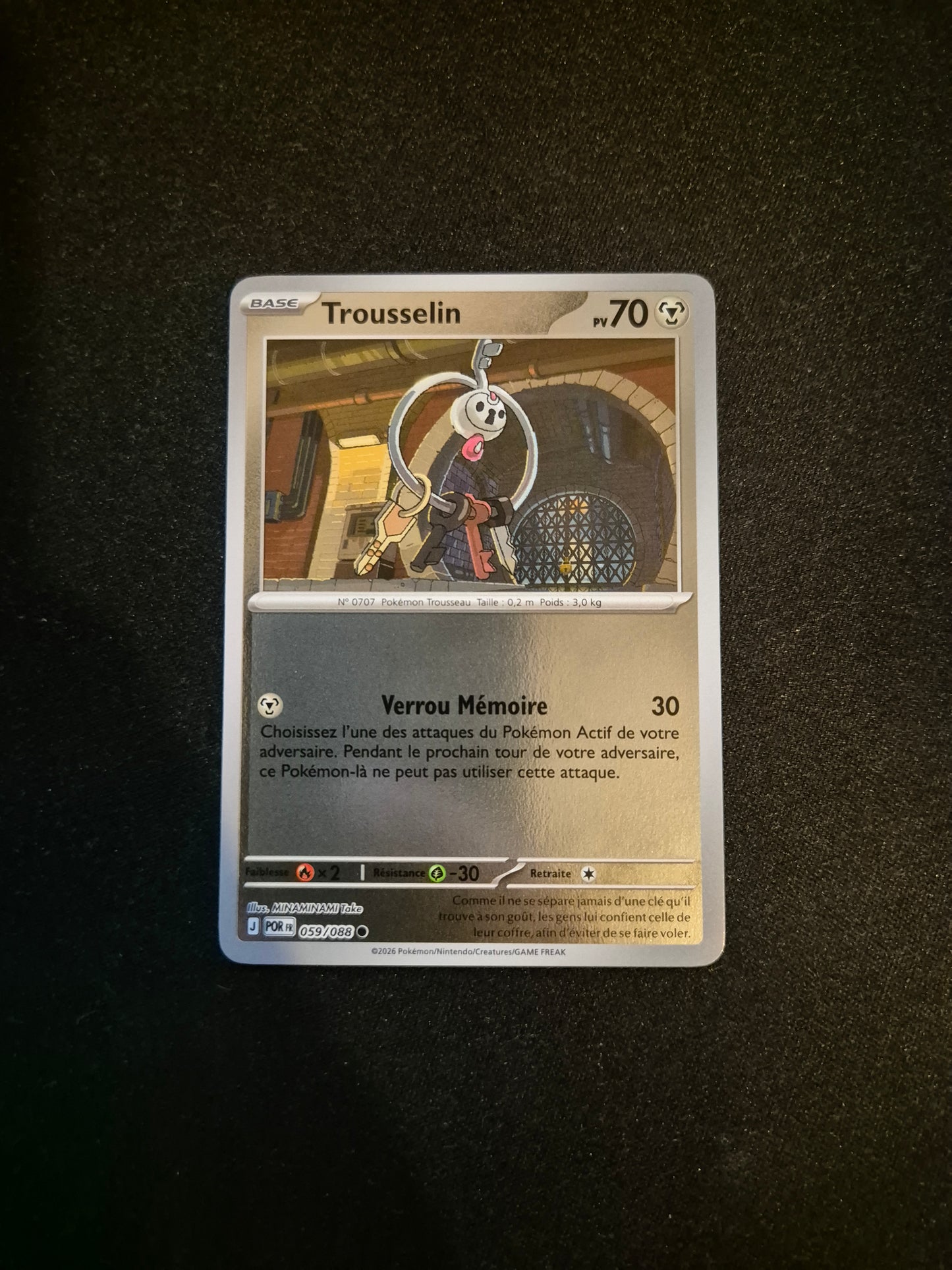 Carte Pokémon Trousselin Reverse 059/088 ME03 Equilibre Parfait