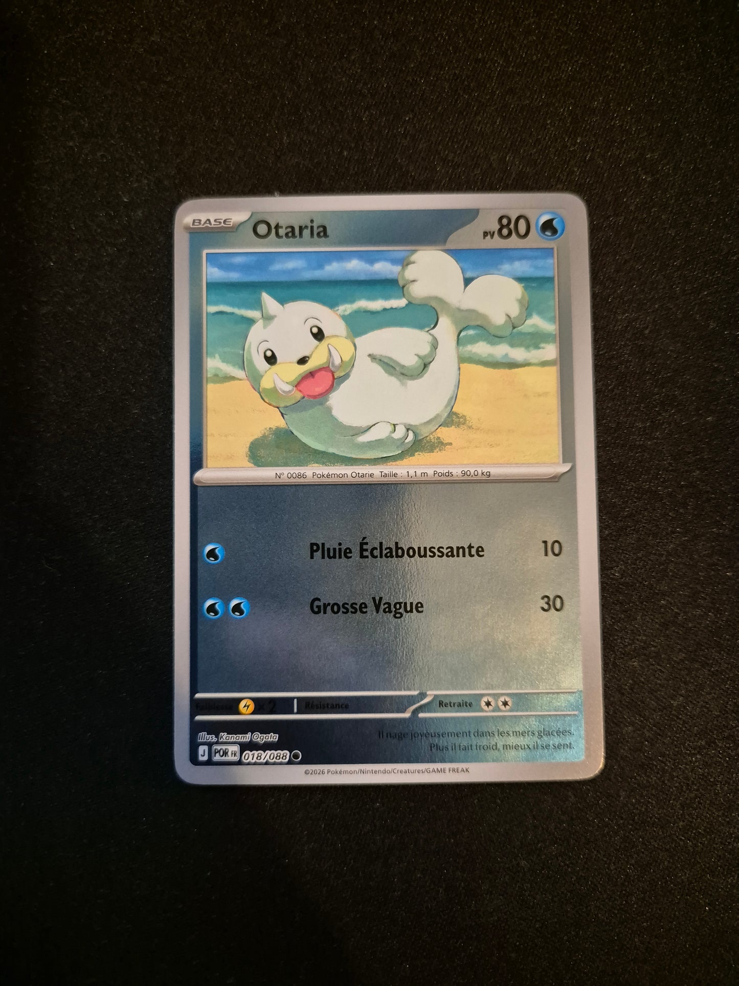 Carte Pokémon Otaria Reverse 018/088 ME03 Equilibre Parfait