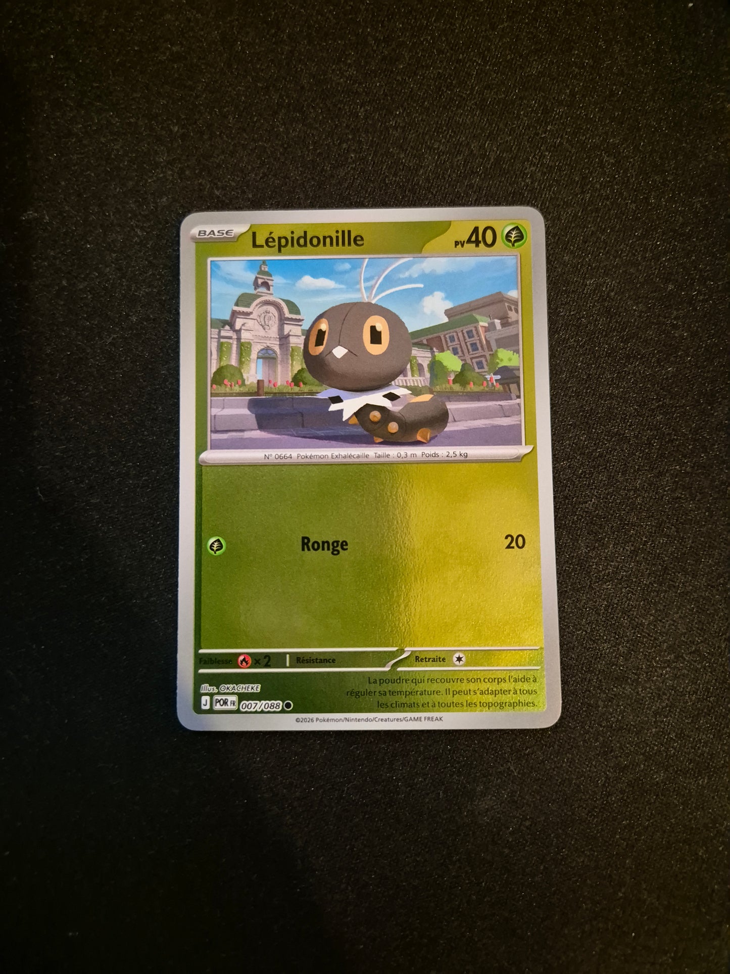 Carte Pokémon Lépidonille Reverse 007/088 ME03 Equilibre Parfait