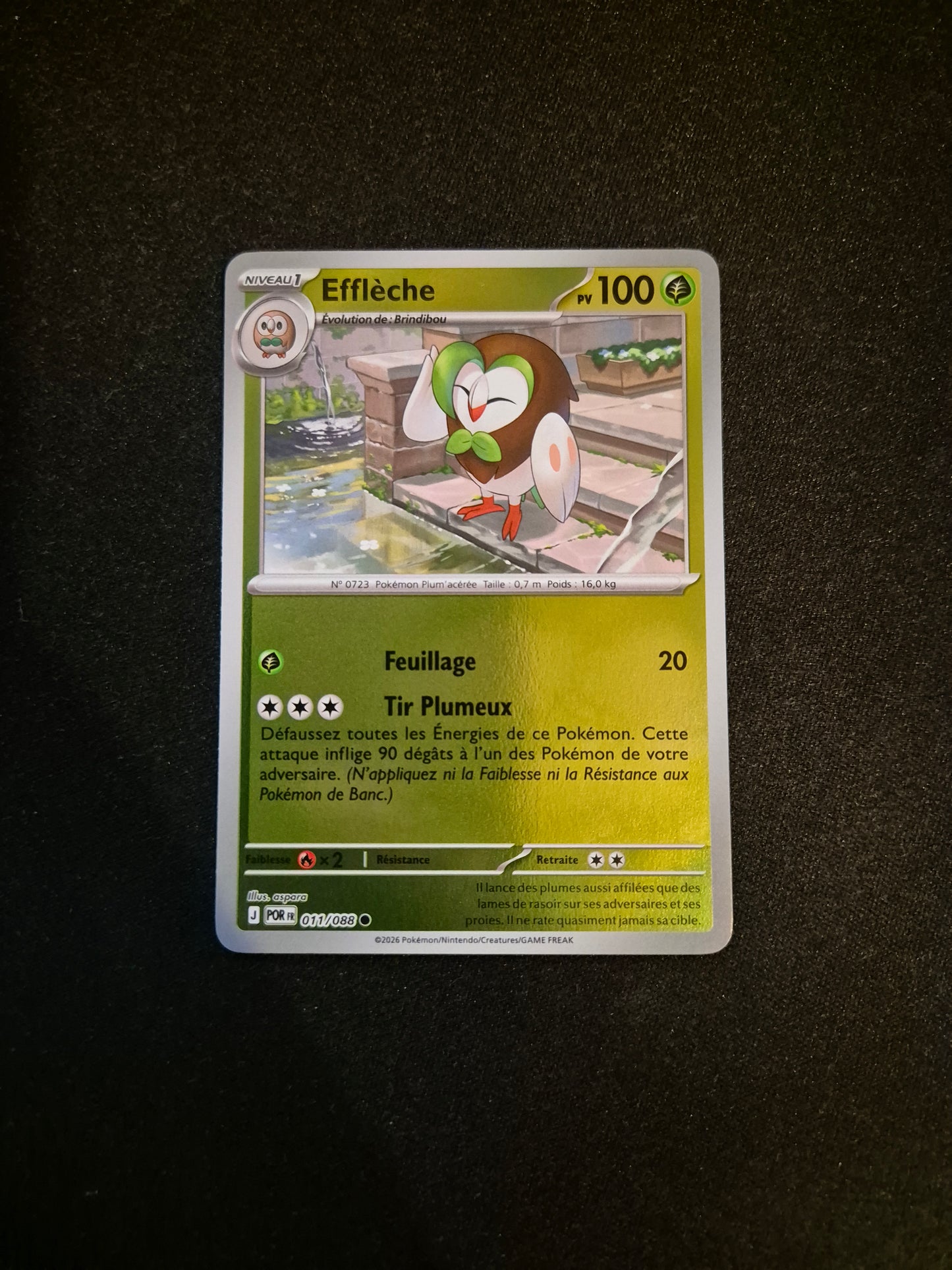 Carte Pokémon Efflèche Reverse 011/088 ME03 Equilibre Parfait