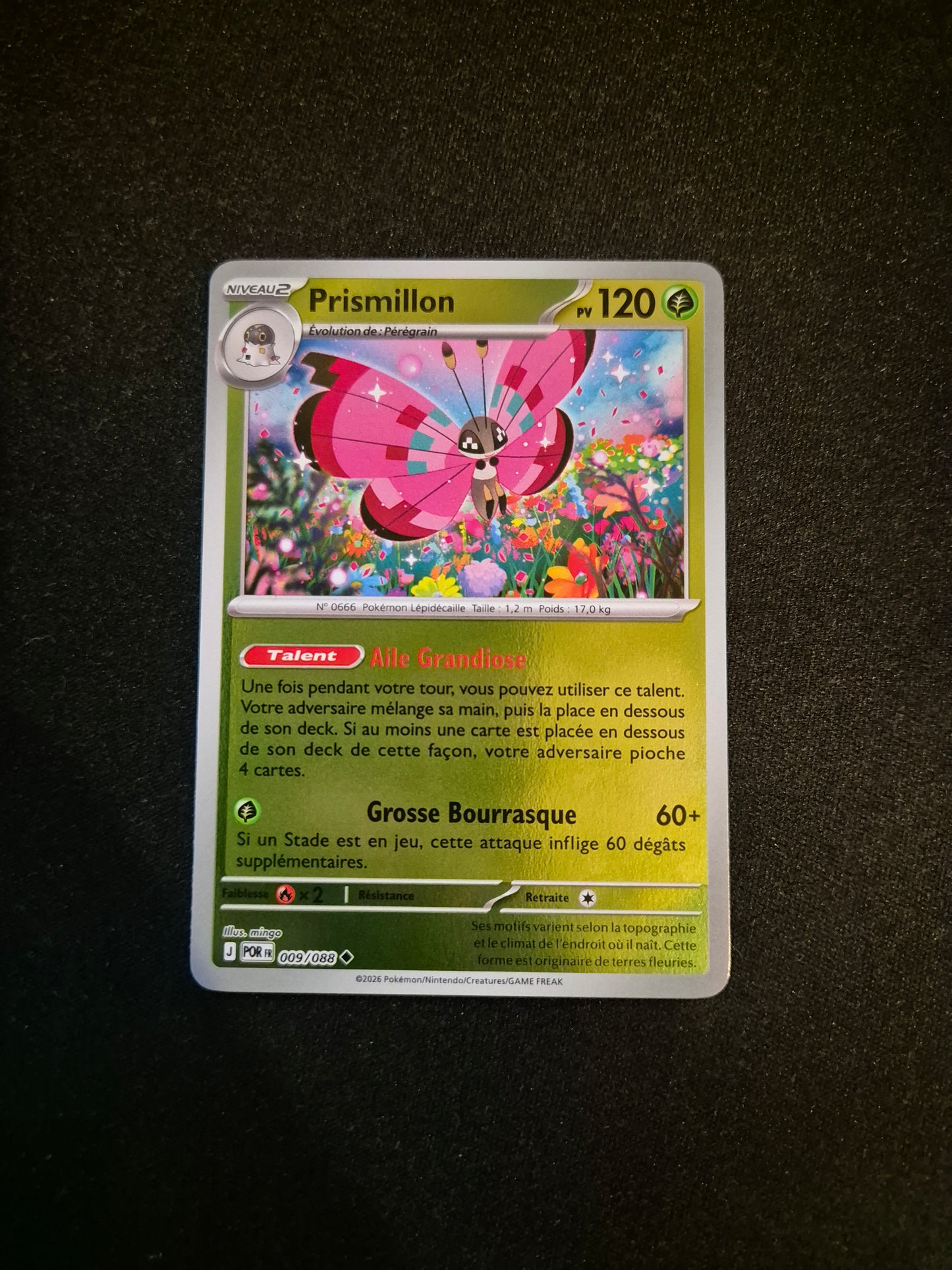 Carte Pokémon Prismillon Reverse 009/088 ME03 Equilibre Parfait