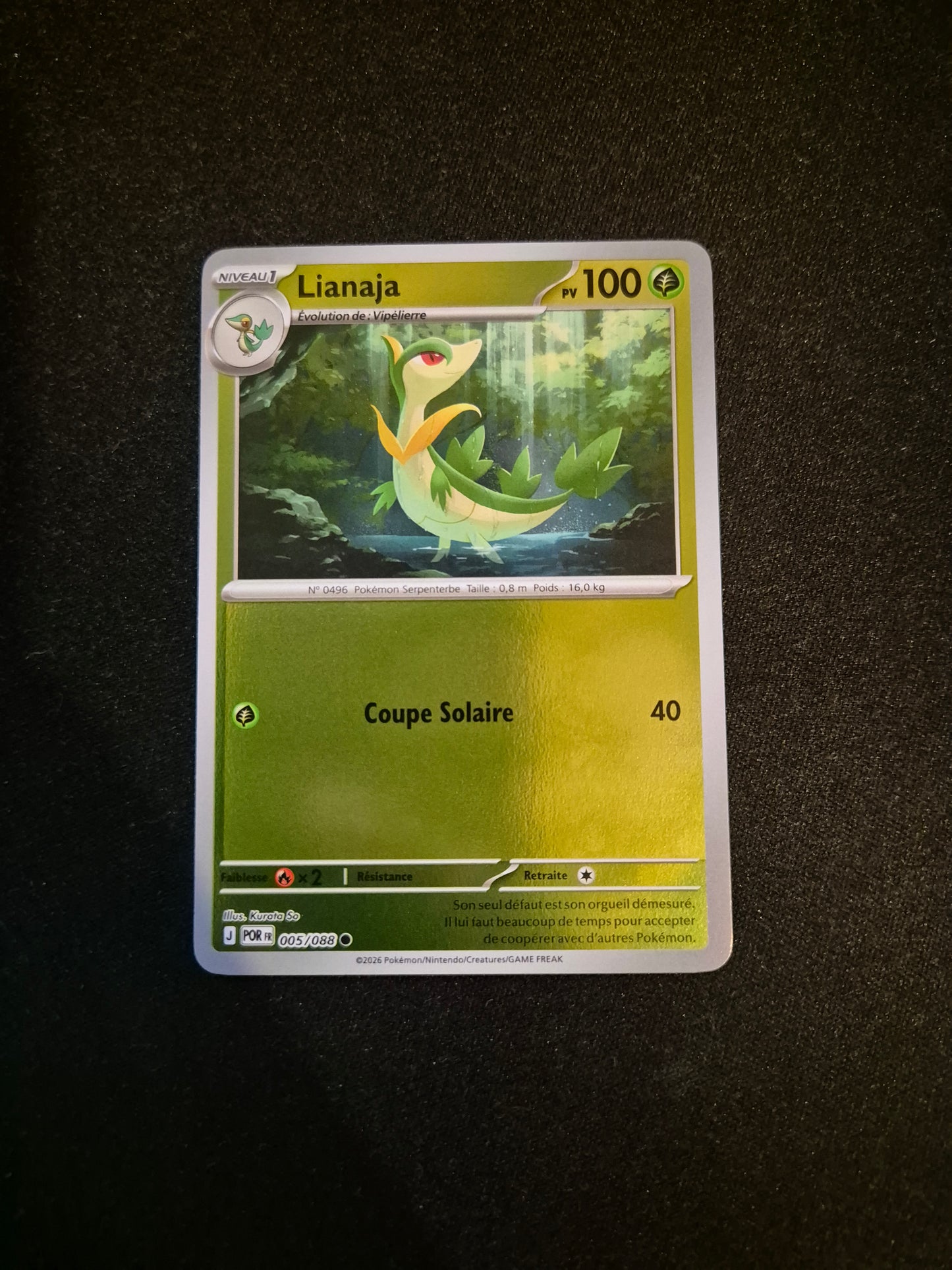 Carte Pokémon Lianaja Reverse 005/088 ME03 Equilibre Parfait