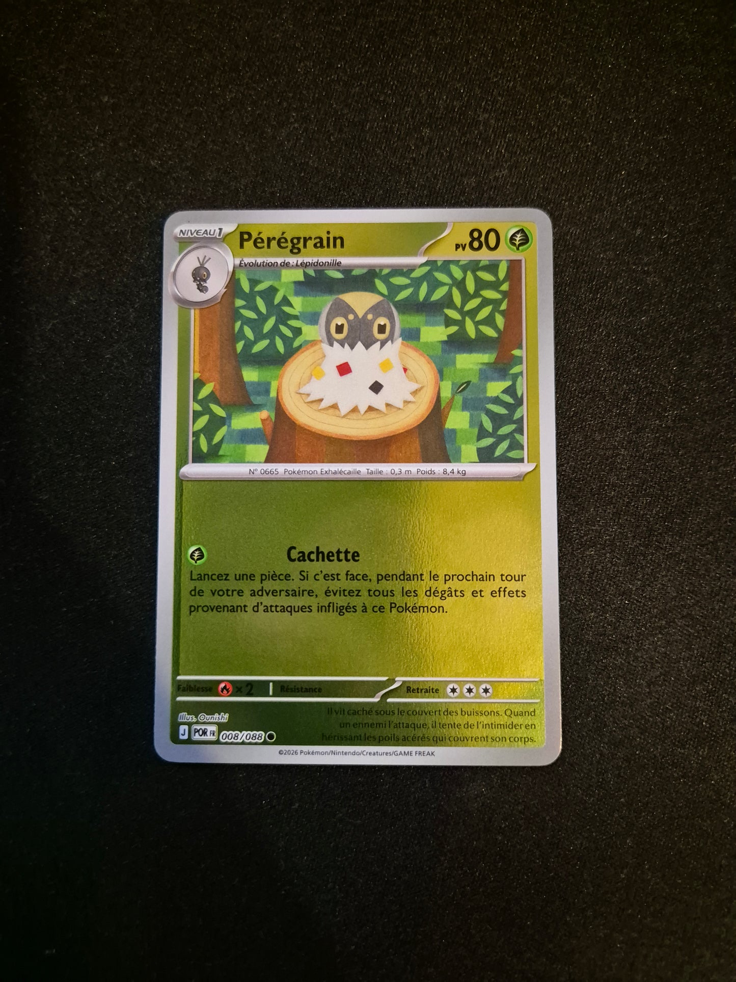 Carte Pokémon Pérégrain Reverse 008/088 ME03 Equilibre Parfait