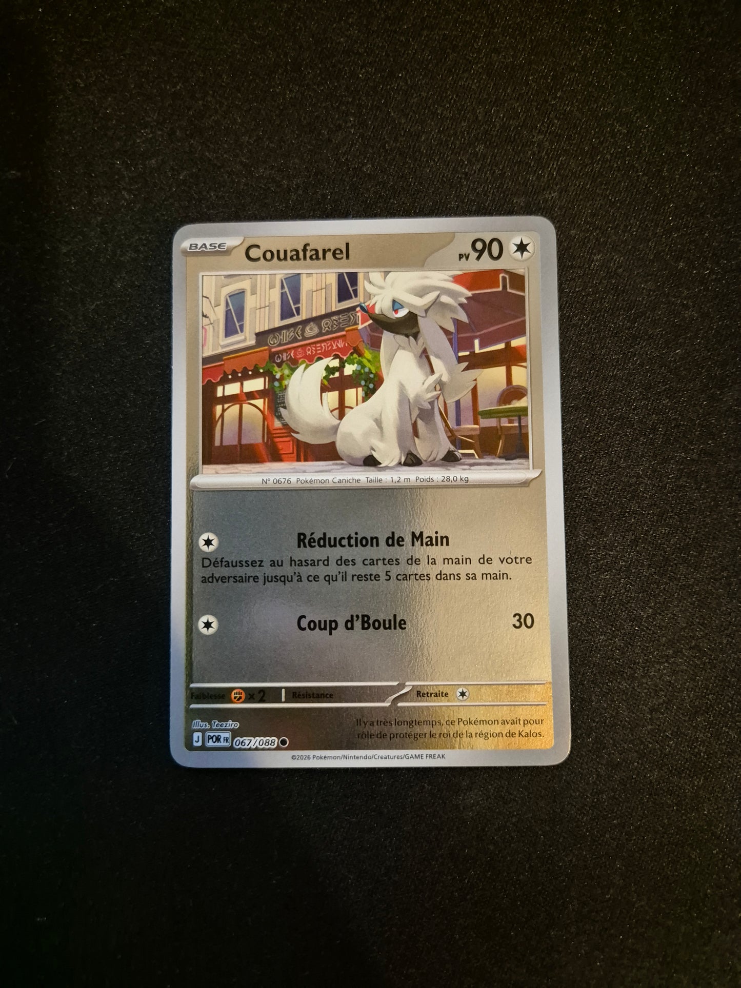 Carte Pokémon Couafarel Reverse 067/088 ME03 Equilibre Parfait