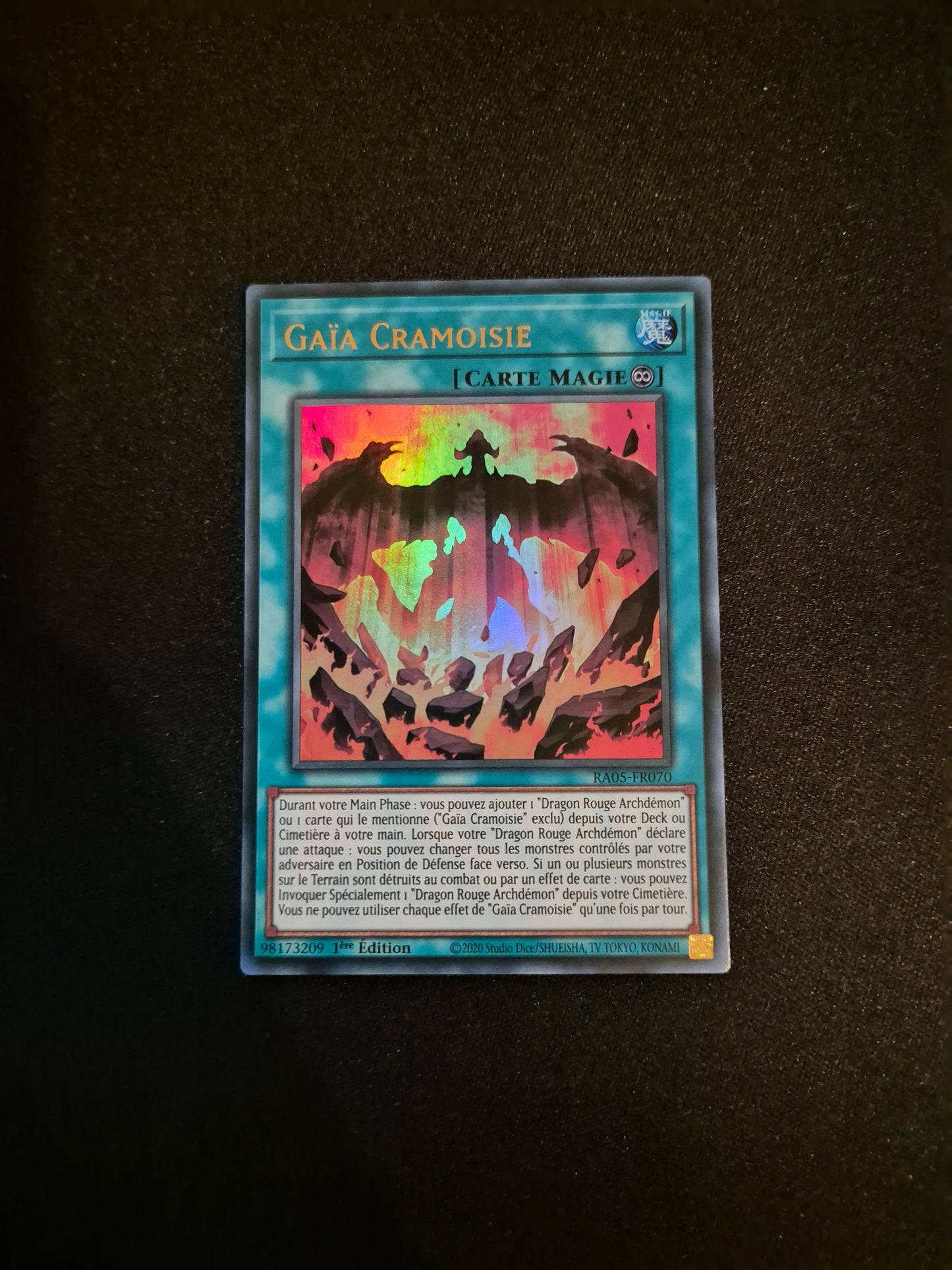 Carte Yu-Gi-Oh! Gaia Cramoisie Ultra Rare RA05-FR070