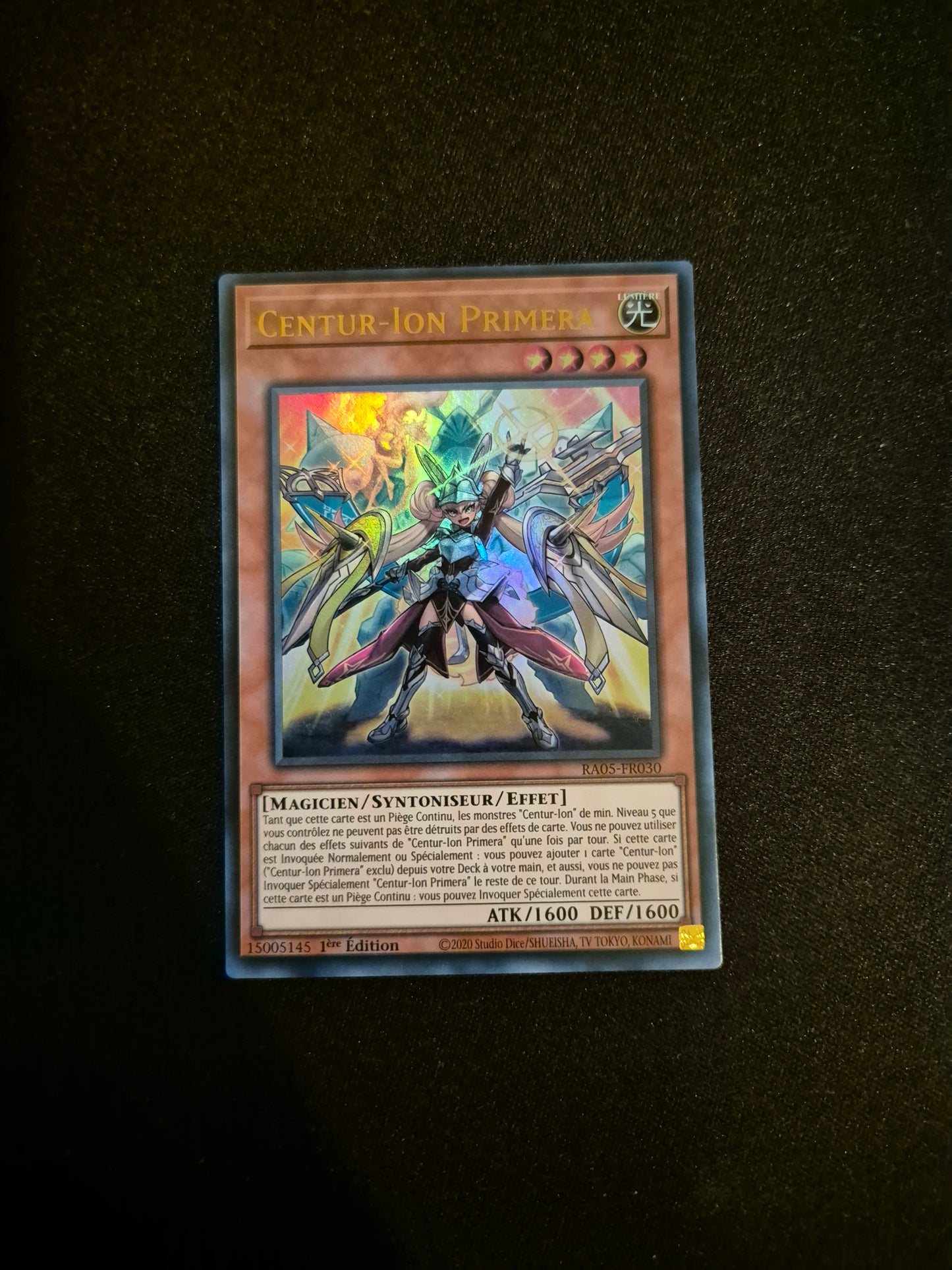Carte Yu-Gi-Oh! Centur-Ion Primera Ultra Rare RA05-FR030