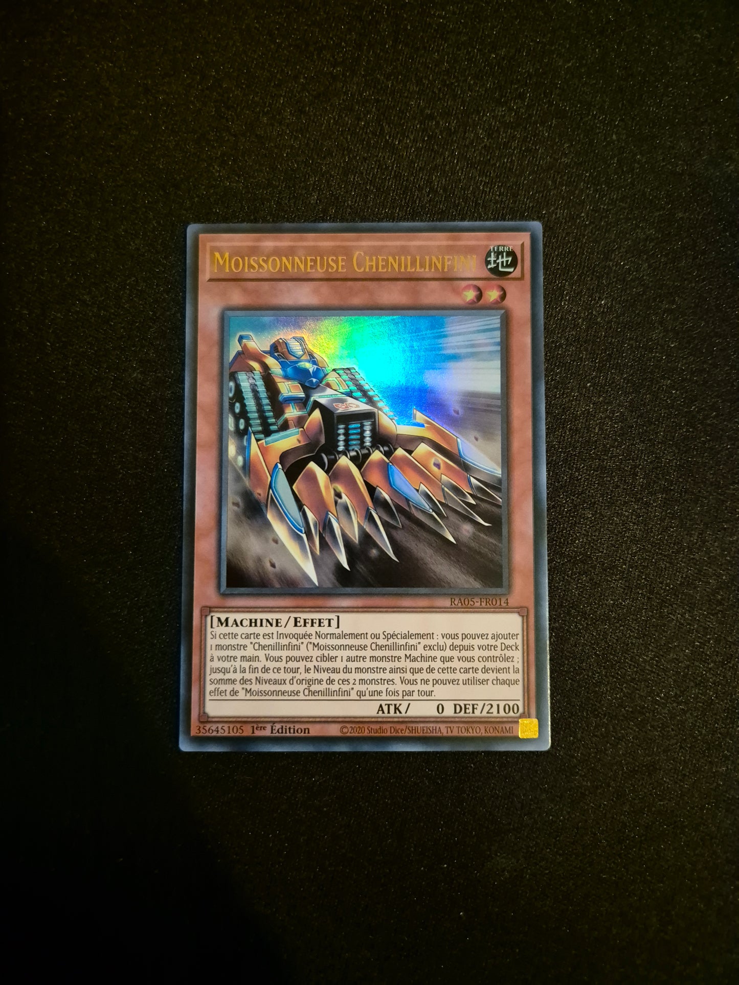 Carte Yu-Gi-Oh! Moissonneuse Chenillinfini Ultra Rare RA05-FR014