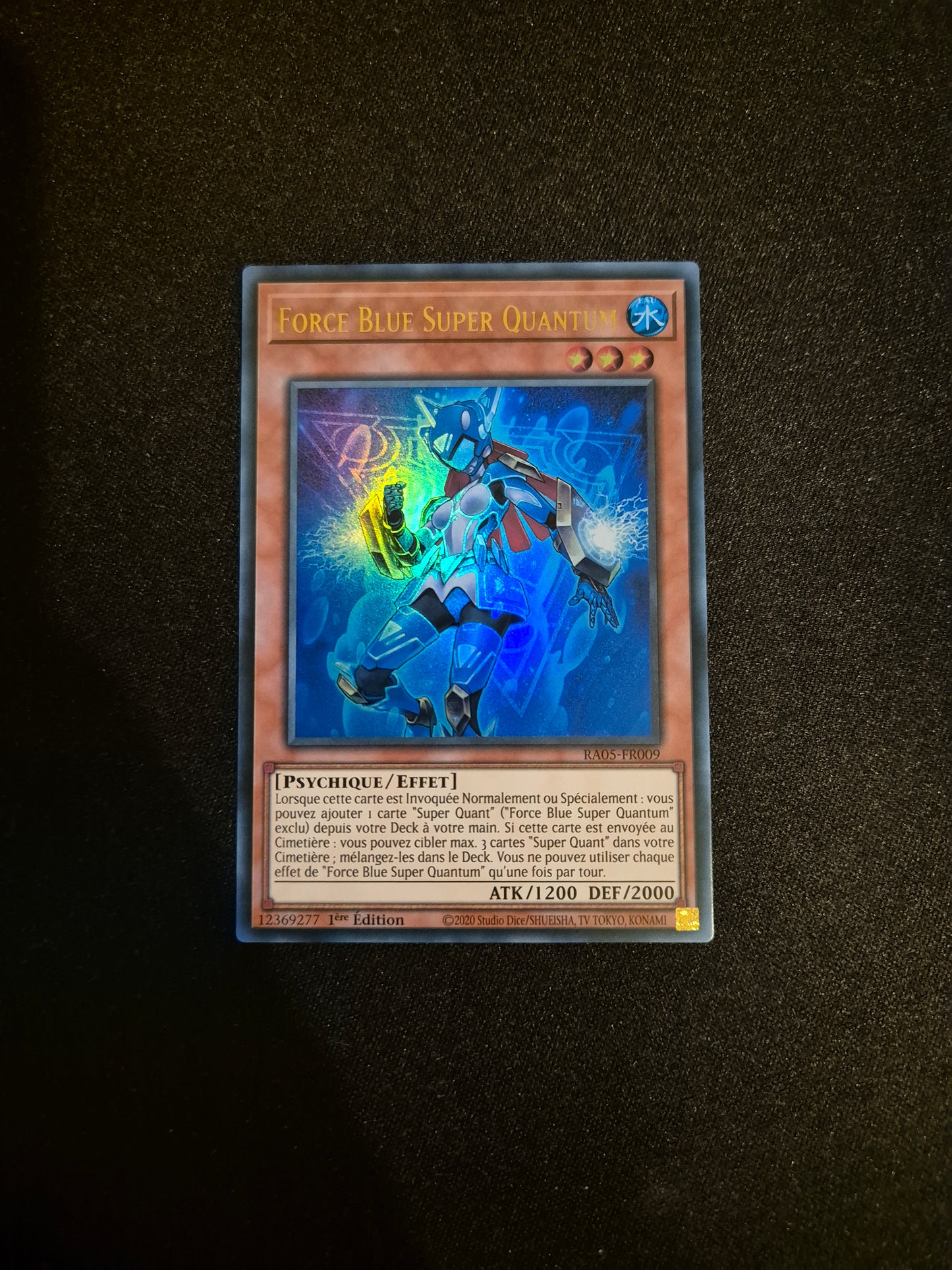 Carte Yu-Gi-Oh! Force Blue Super Quantum Ultra Rare RA05-FR009