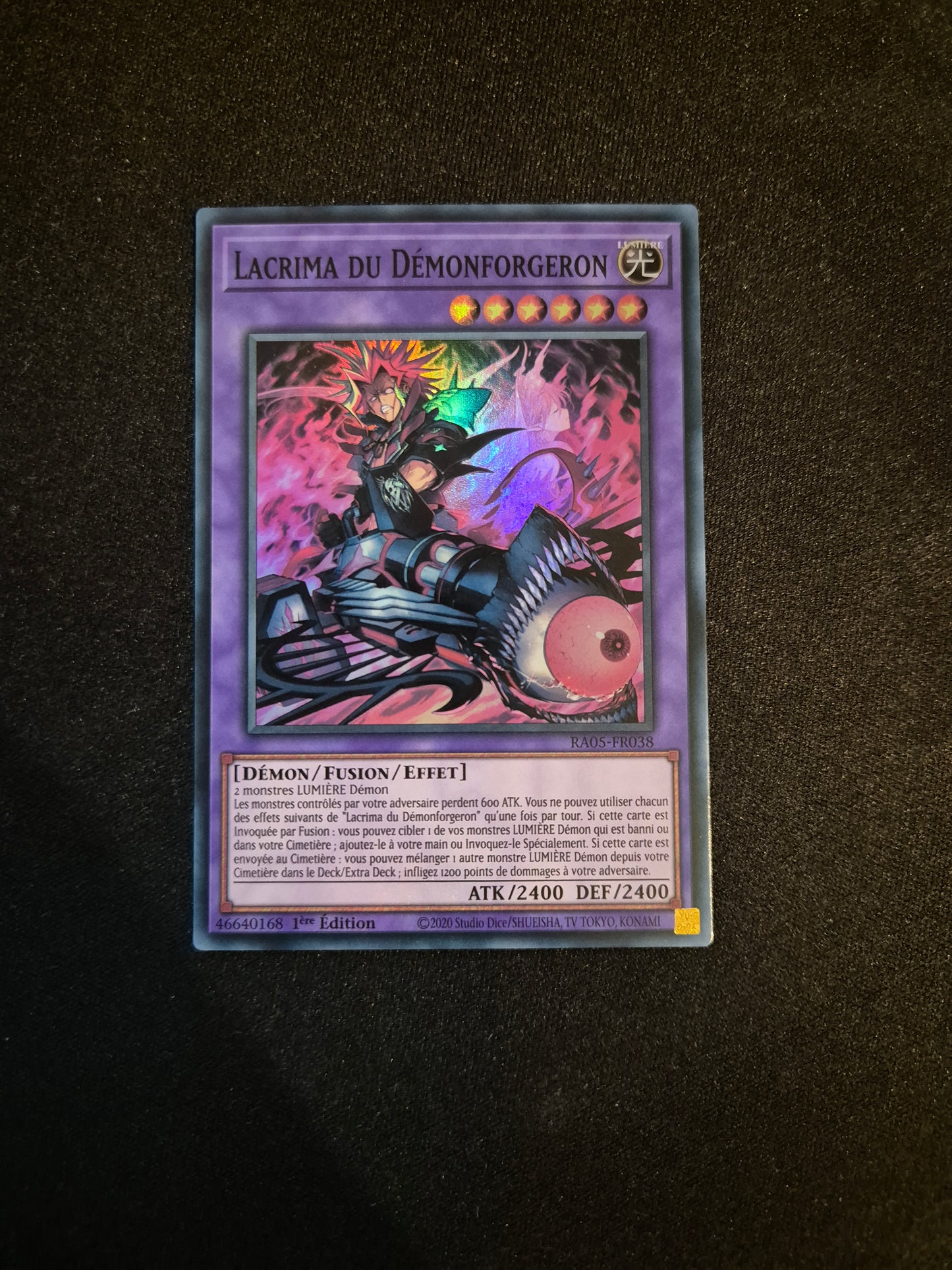 Carte Yu-Gi-Oh! Lacrima du Démonforgeron Super Rare RA05-FR038