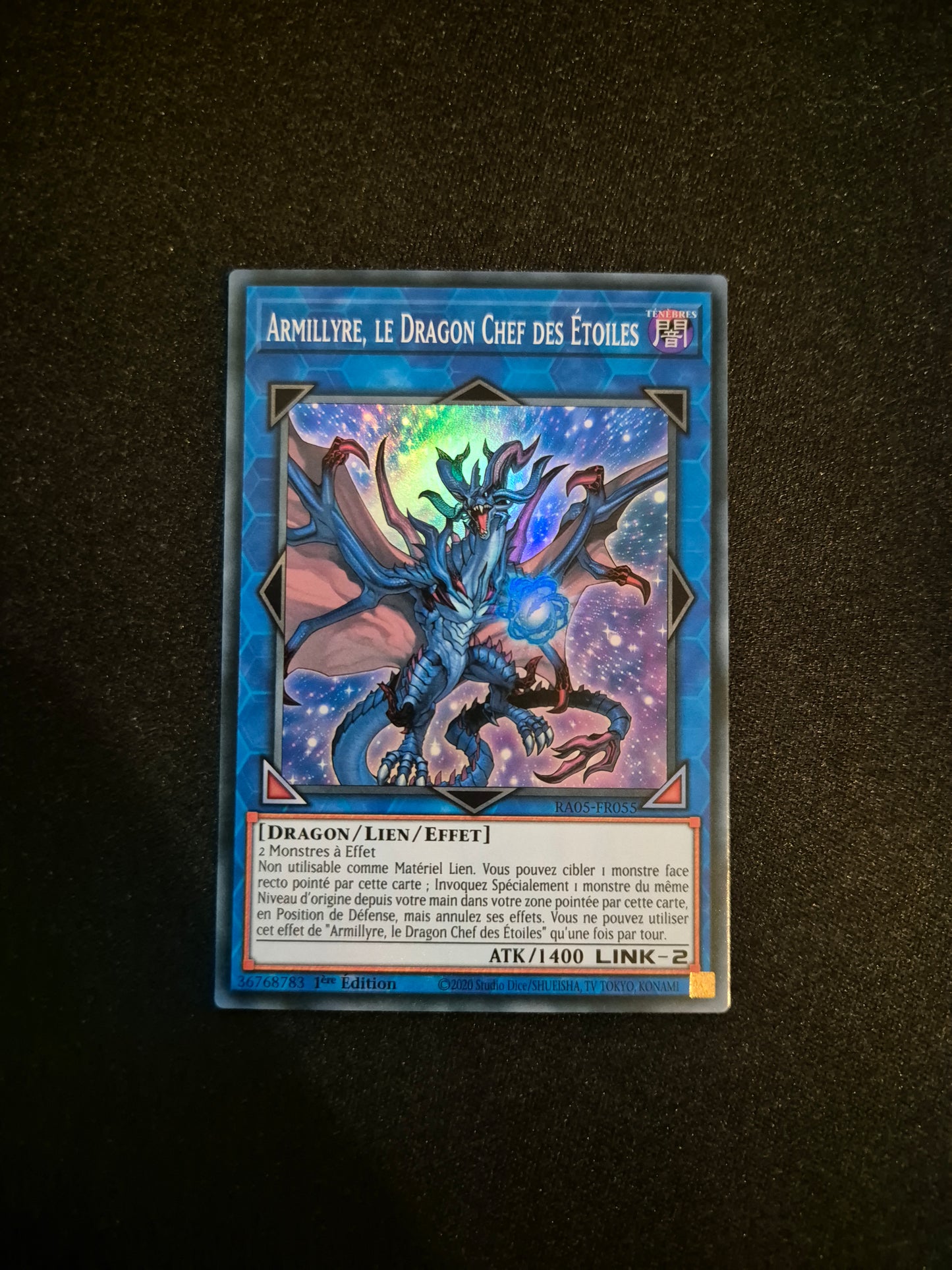Carte Yu-Gi-Oh! Armillyre Le Dragon Chef des Etoiles Super Rare RA05-FR055