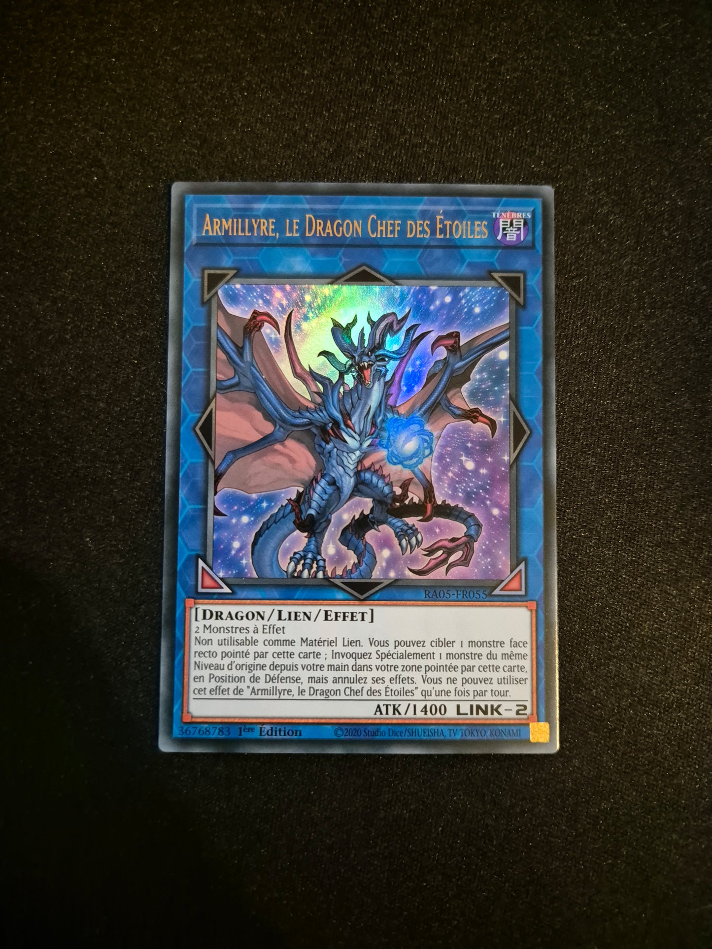 Carte Yu-Gi-Oh! Armillyre Le Dragon Chef des Etoiles Ultra Rare RA05-FR055