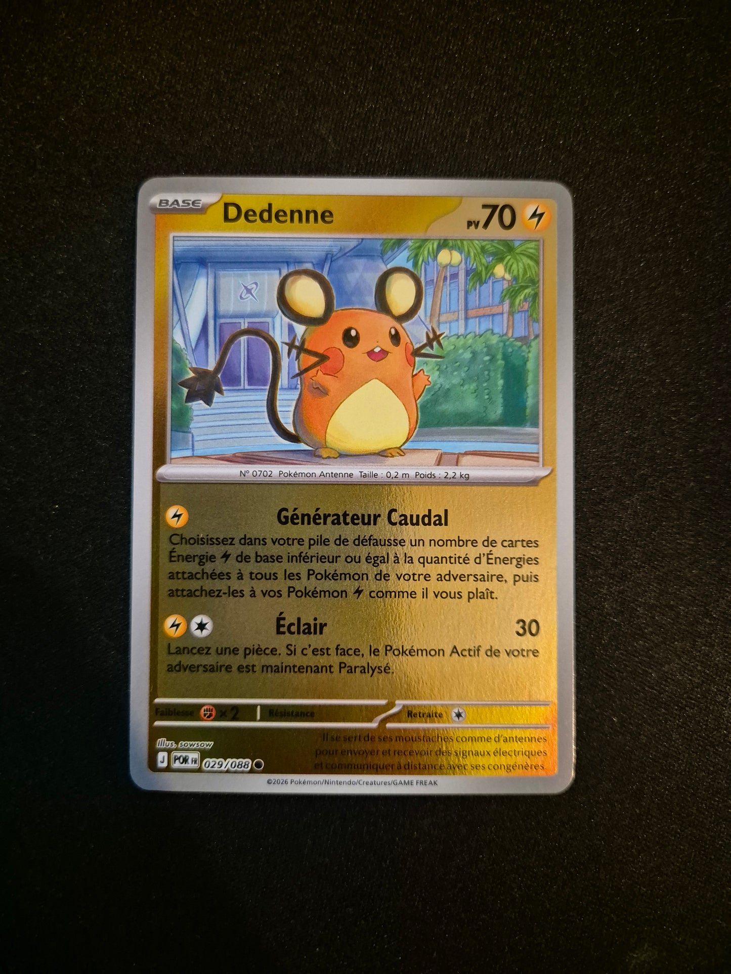 Carte Pokémon Dedenne Reverse 029/088 ME03 Equilibre Parfait
